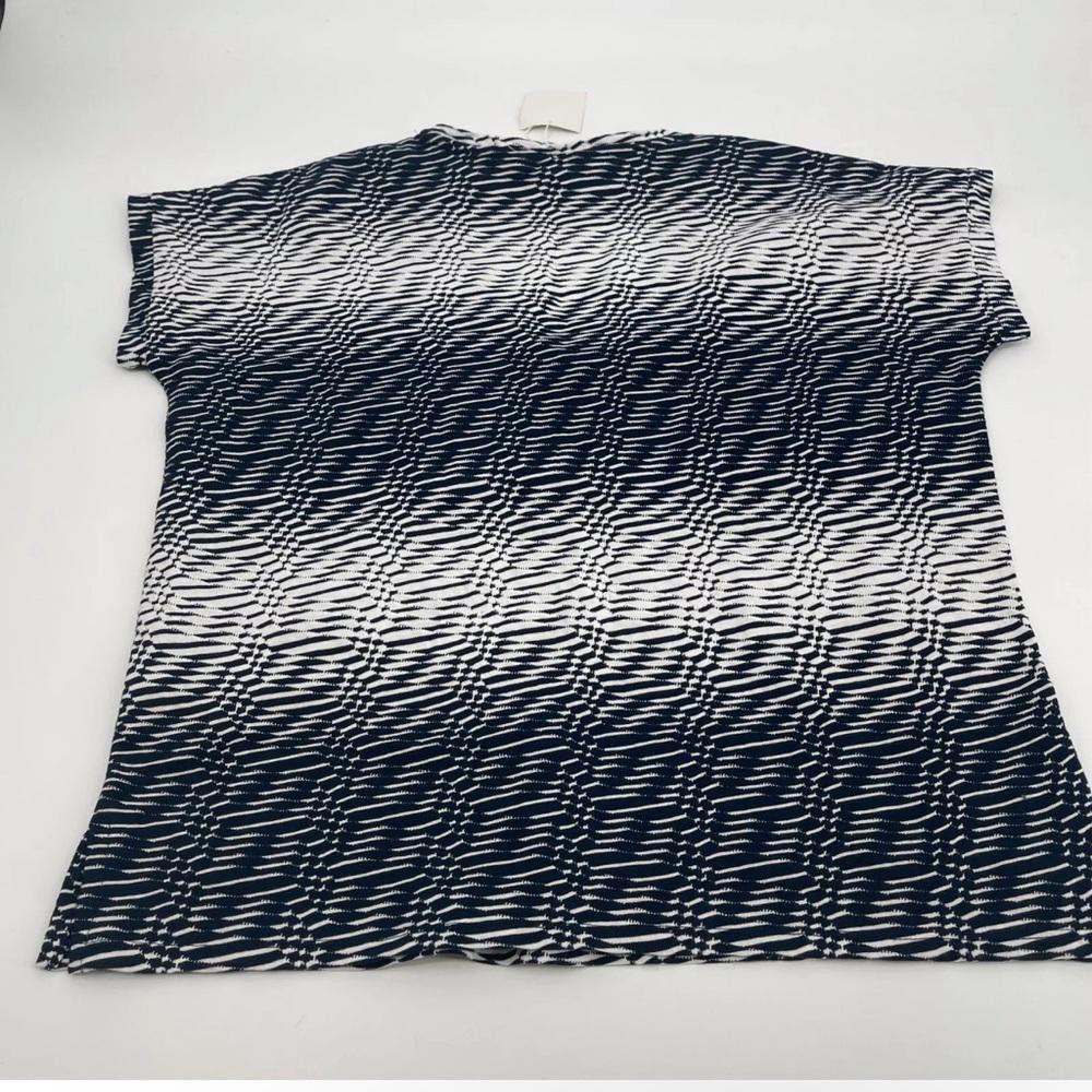 Zara Zara Top M Short Sleeves Geometric Ombre V Neck Stretch Size M / US 6-8 / IT 42-44 - 2 Thumbnail