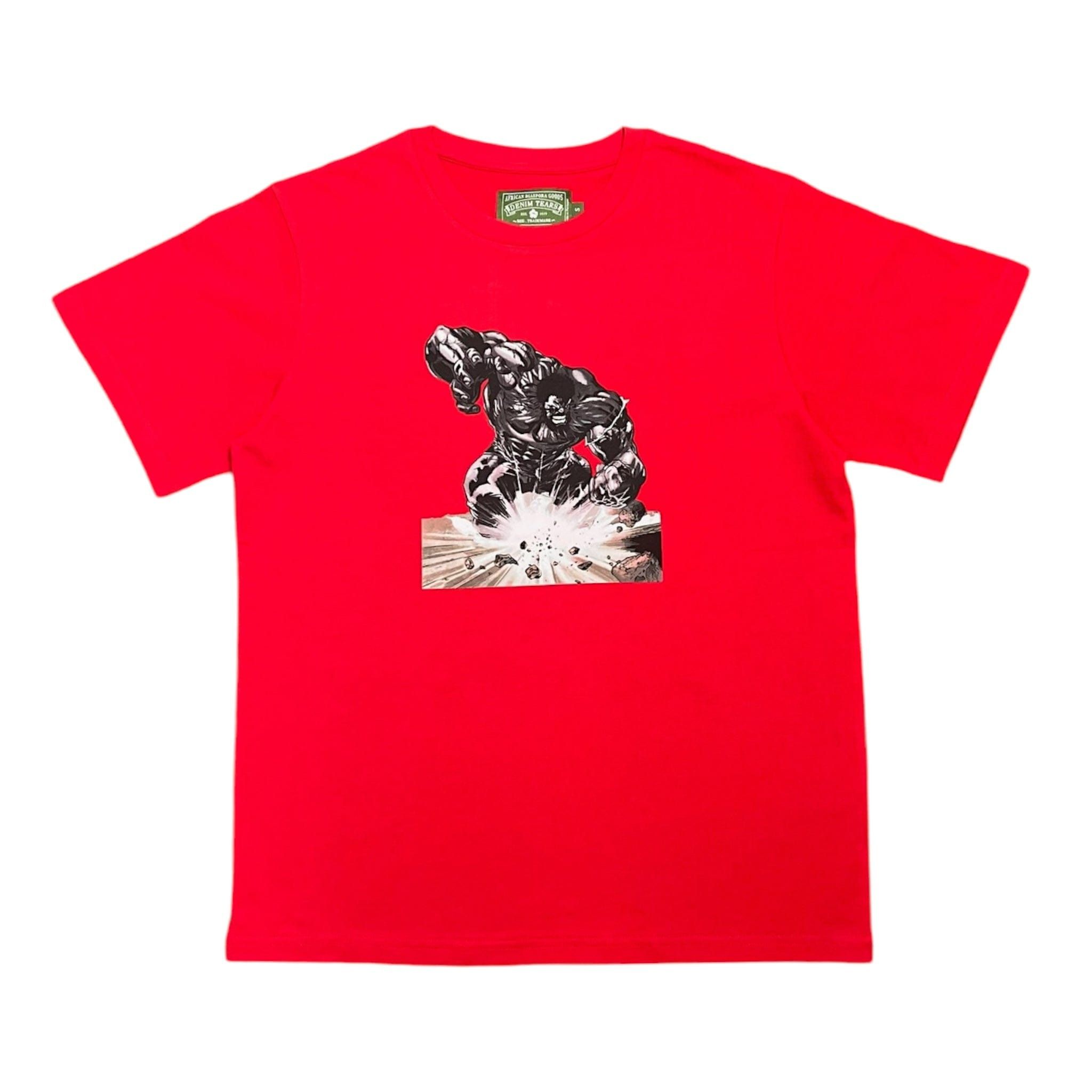 DENIM TEARS LeRage Short Sleeve Tee Shirt Red Size US L / EU 52-54 / 3 - 1 Thumbnail