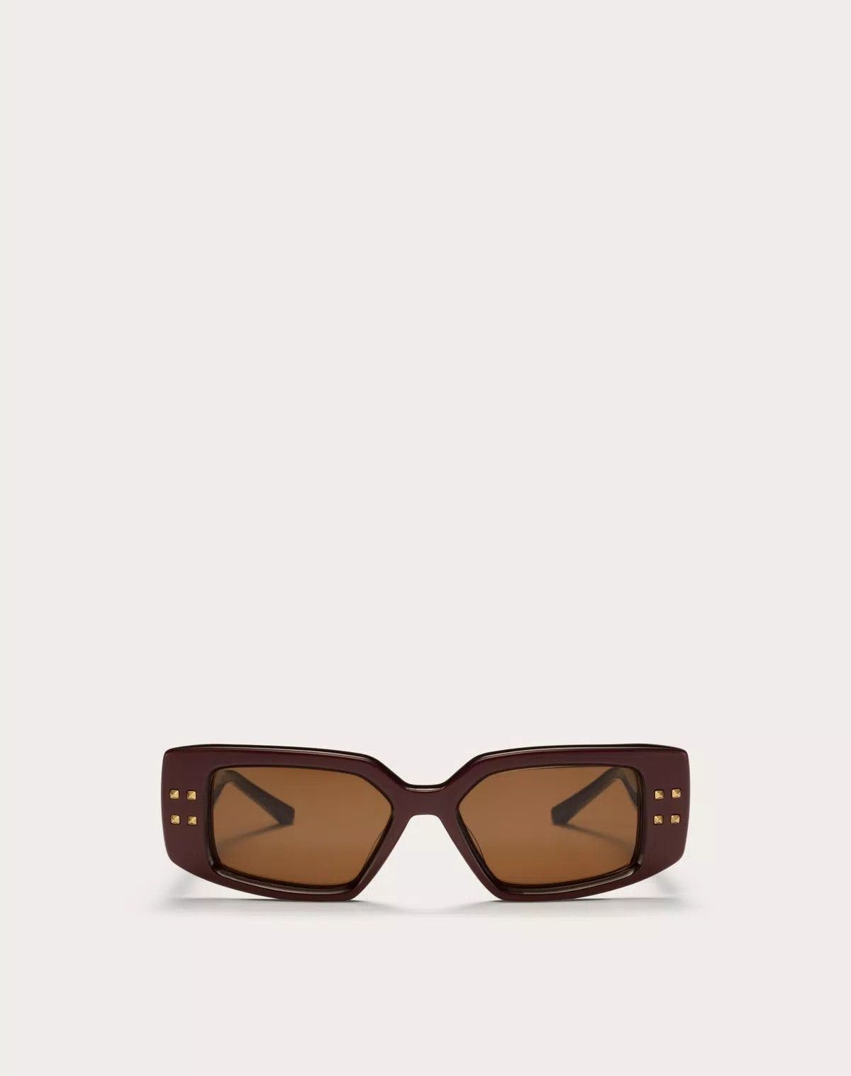 Valentino oc11z0725 Size: 53/ Rectangular Acetate Frame in Brown/Gold Size ONE SIZE - 1 Thumbnail