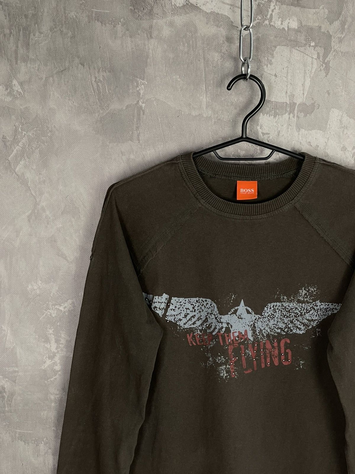 If Six Was Nine × Japanese Brand × Vintage Vintage Boss Studded Grunge Vibe Affiction Style Long Sleeve Size US S / EU 44-46 / 1 - 3 Thumbnail