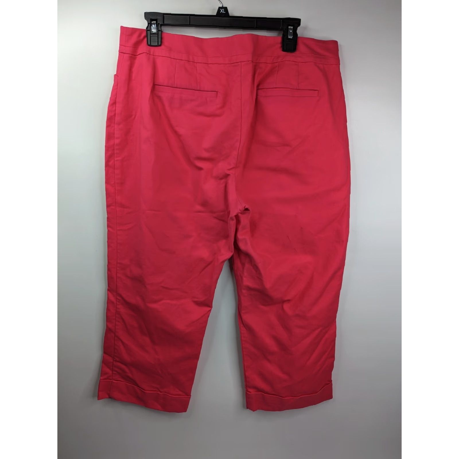 Ann Taylor Ann Taylor Women Cropped Leg Pants Coral Pink Size 14 Trousers Casual Stretch Size 36" / US 14 / IT 50 - 5 Thumbnail