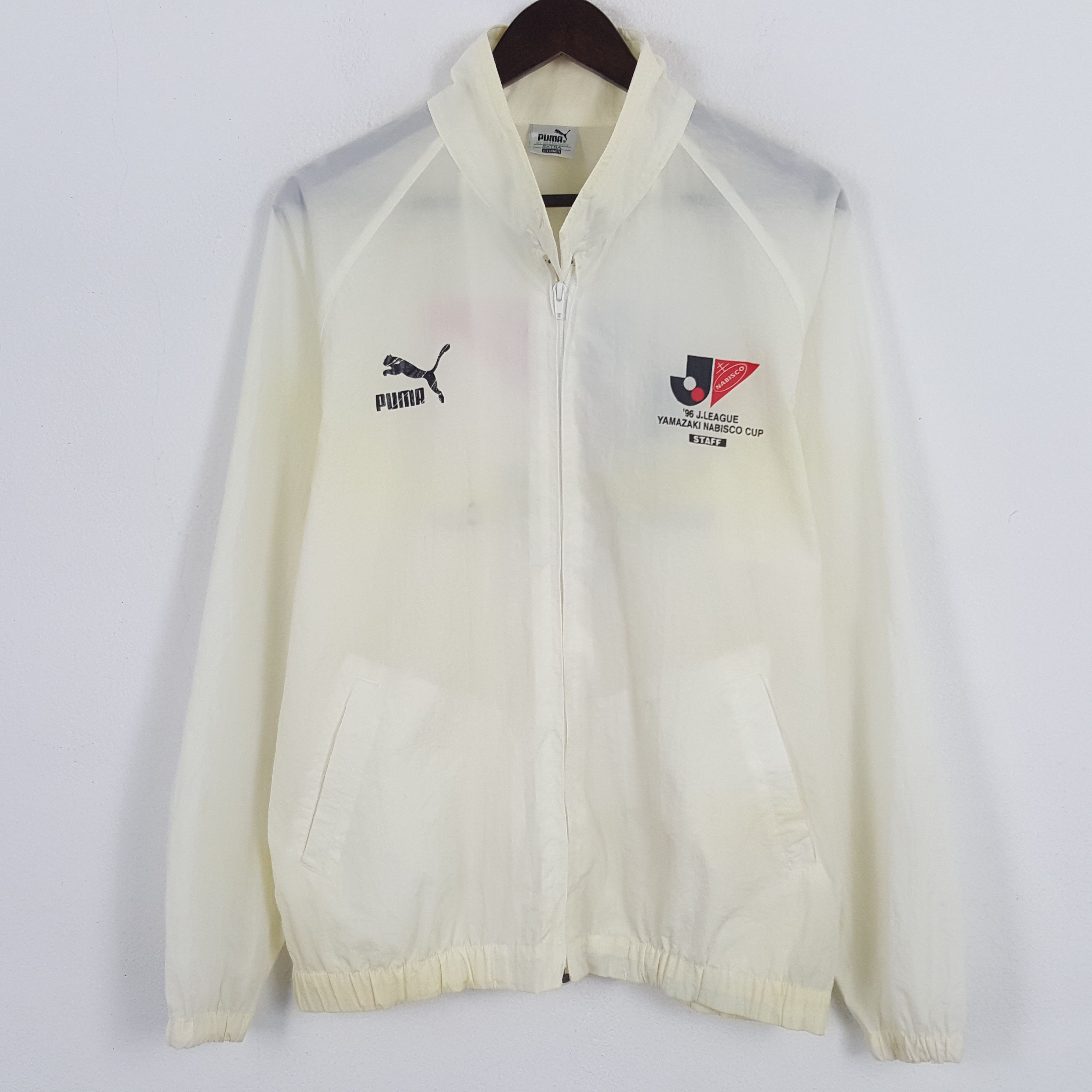 Puma × Vintage Vintage PUMA X Yamazaki Nabisco Cup Windbreaker Jacket Size US L / EU 52-54 / 3 - 3 Thumbnail