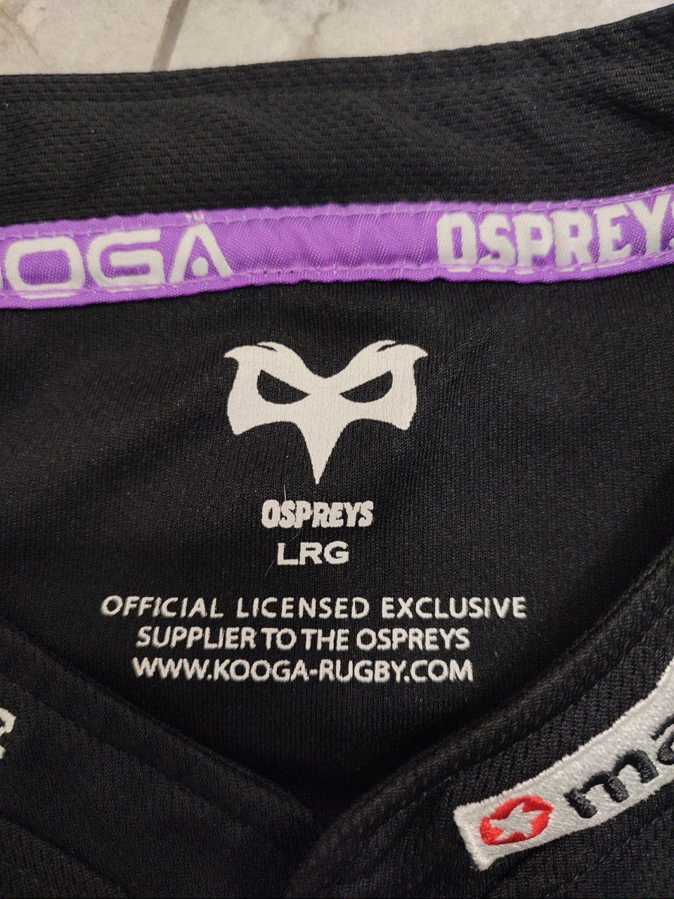 Osprey Ospreys Rugby Union Shirt Kooga Home Jersey Wales 2010 2011 Size US L / EU 52-54 / 3 - 6 Thumbnail