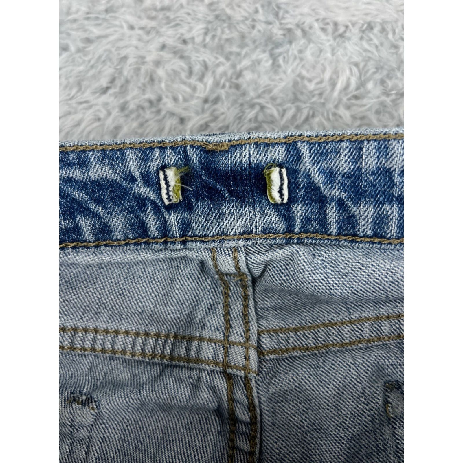Vintage Garnet Hill Jeans Women 28 Blue Denim 28x30 Straight Mid Rise 100% Cotton Relaxed 5-Pocket Denim Jeans Women Size 28" / US 6 / IT 42 - 6 Thumbnail
