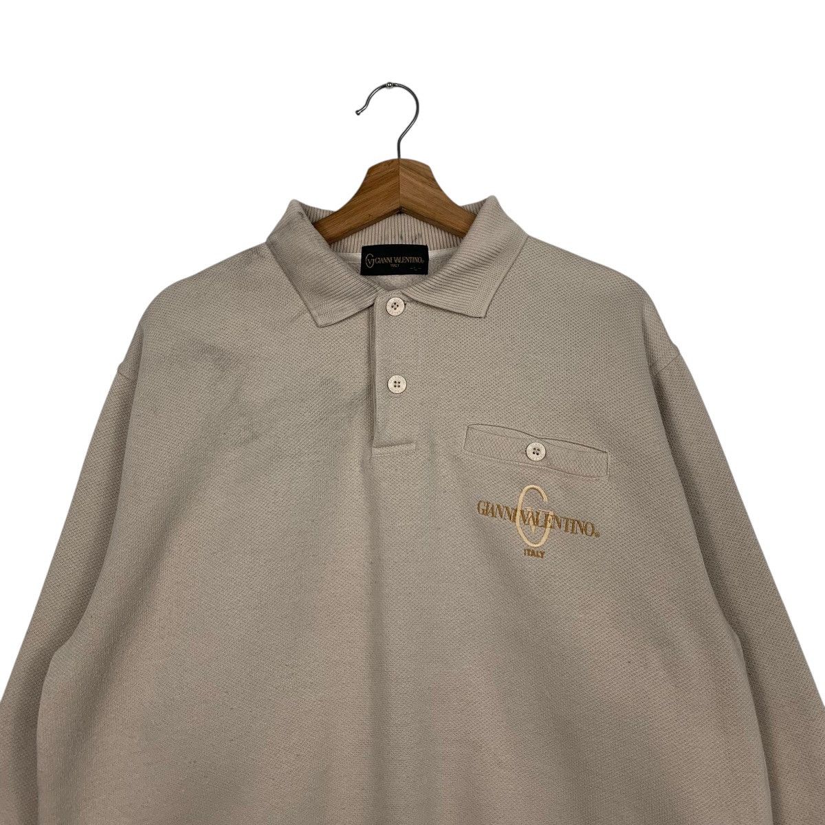 Gianni Valentino GIANNI VALENTINO Single Pocket Polo Sweatshirt #1685-C75 Size US L / EU 52-54 / 3 - 2 Thumbnail