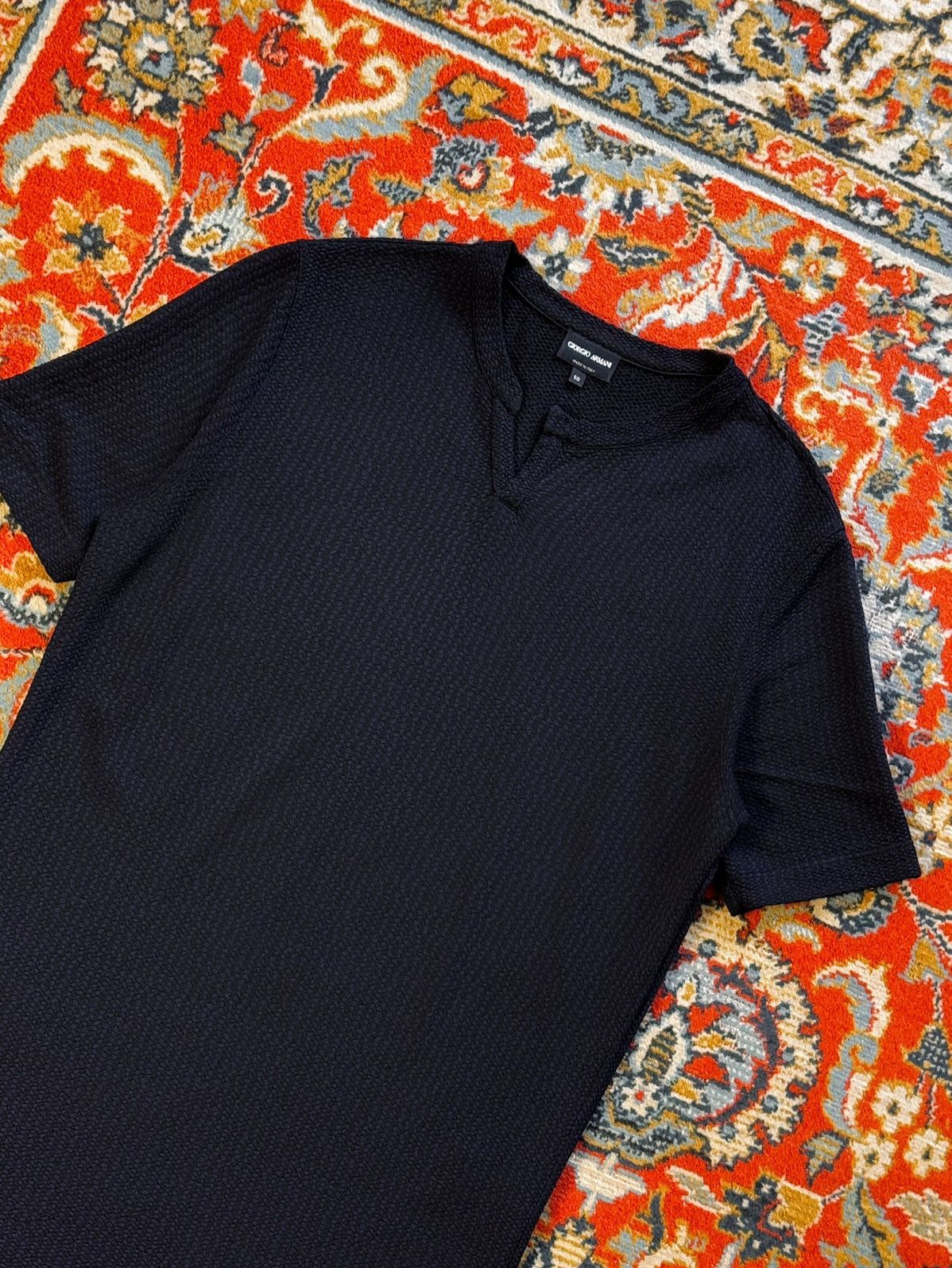 Giorgio Armani Giorgio Armani Viscose Knit T-Shirt Size US L / EU 52-54 / 3 - 7 Thumbnail