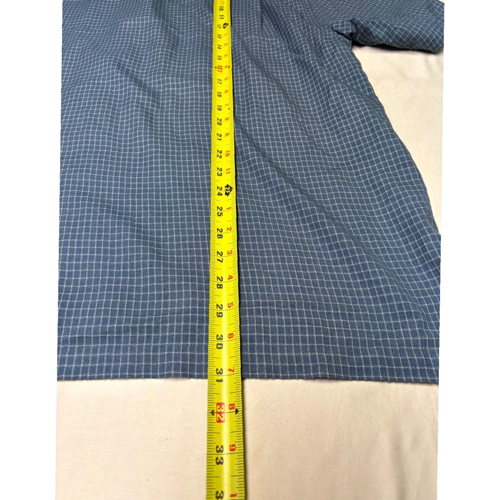 Vintage VINTAGE Woolrich Shirt Mens Short Sleeve Button Down Blue Grid 8810 Polynosic XL Checks Outdoor Casual Travel Mens Size US XL / EU 56 / 4 - 6 Thumbnail