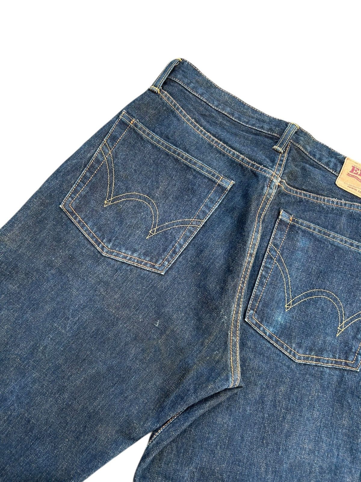 Kapital Vintage Edwin Selvedge Baggy Distressed Short Denim Jeans Size US 29 - 4 Thumbnail