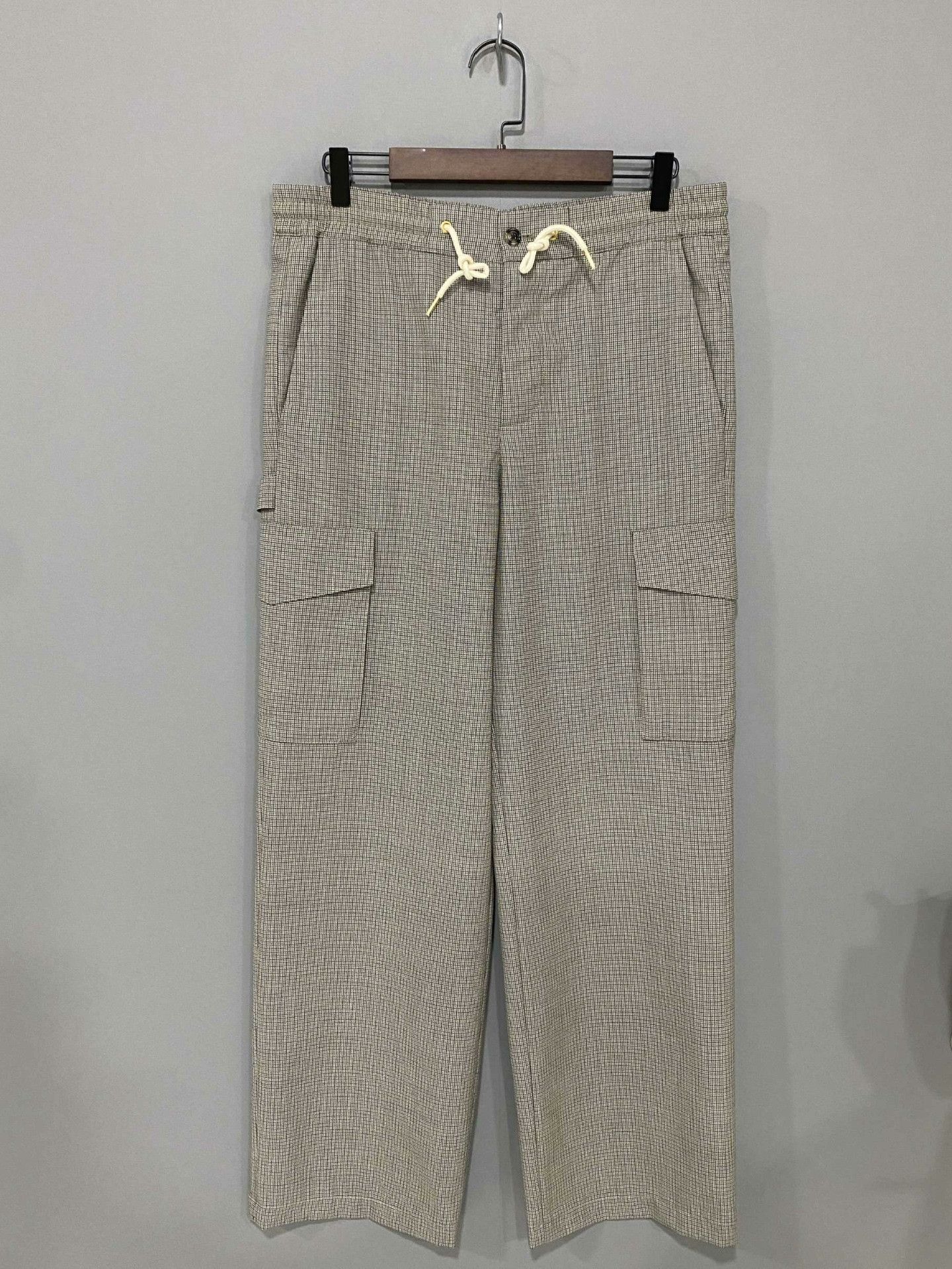 Celine Celine Plaid Beige Pants 26 Women Size 26" / US 2 / IT 38 - 1 Thumbnail