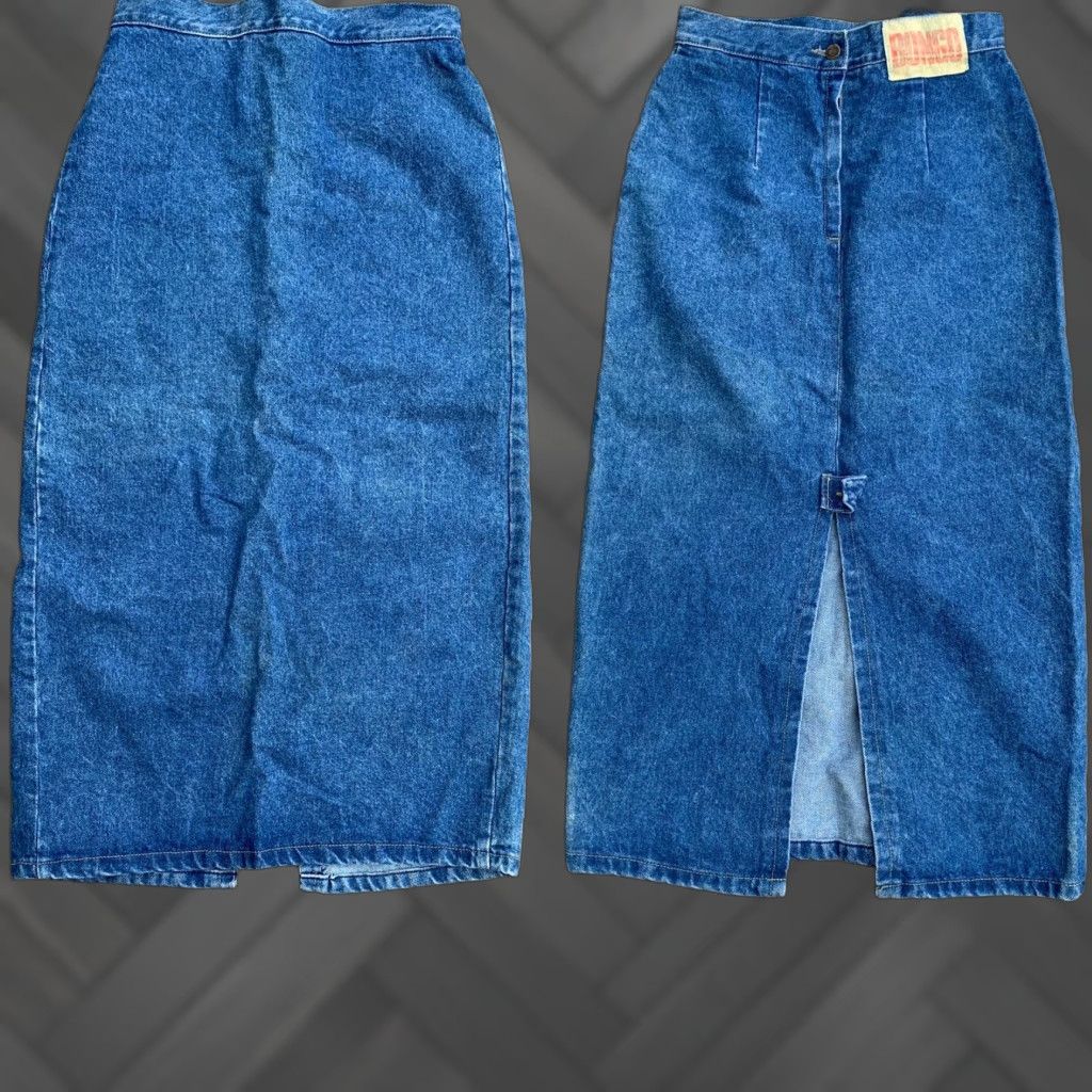 Vintage VINTAGE Bongo jeans skirt denim high waisted size 11 28.5 in waist 80s 90s blue Size 32" / US 10 / IT 46 - 1 Thumbnail