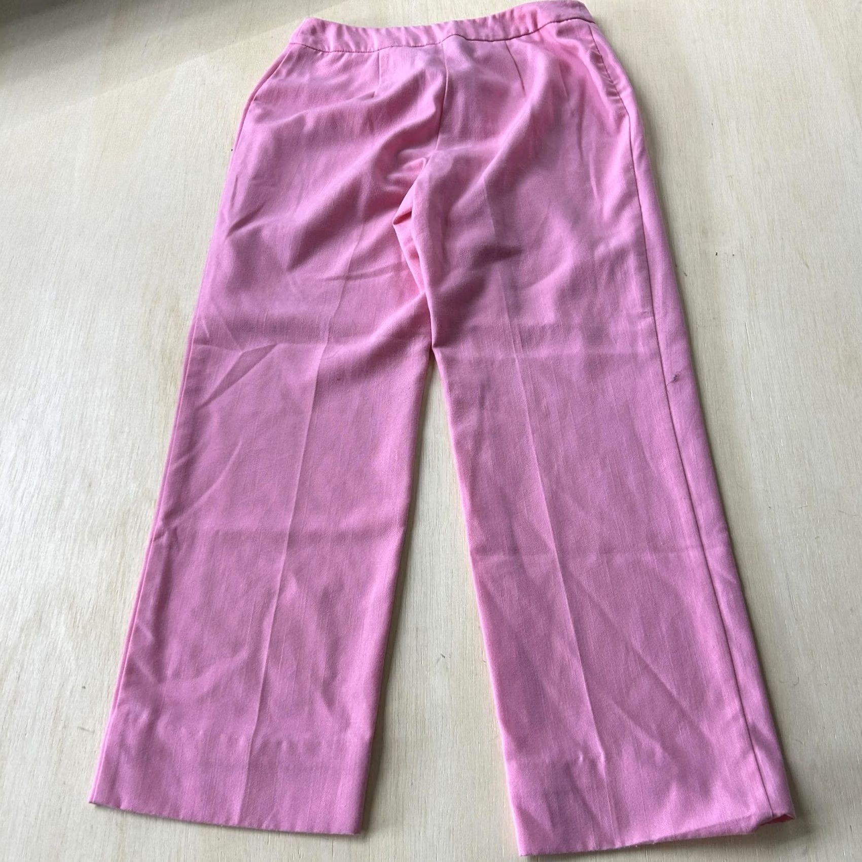 Vintage VINTAGE Sag Harbor Dress Pants Womens 6P Petite Pink Twill Classic Fit Pockets Size 28" / US 6 / IT 42 - 3 Thumbnail