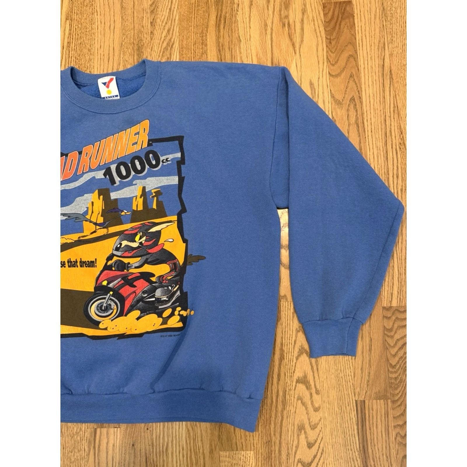 Vintage VINTAGE Looney Tunes Wile E Coyote Roadrunner Sweatshirt Mens XL 90s Vtg Size US XL / EU 56 / 4 - 7 Thumbnail