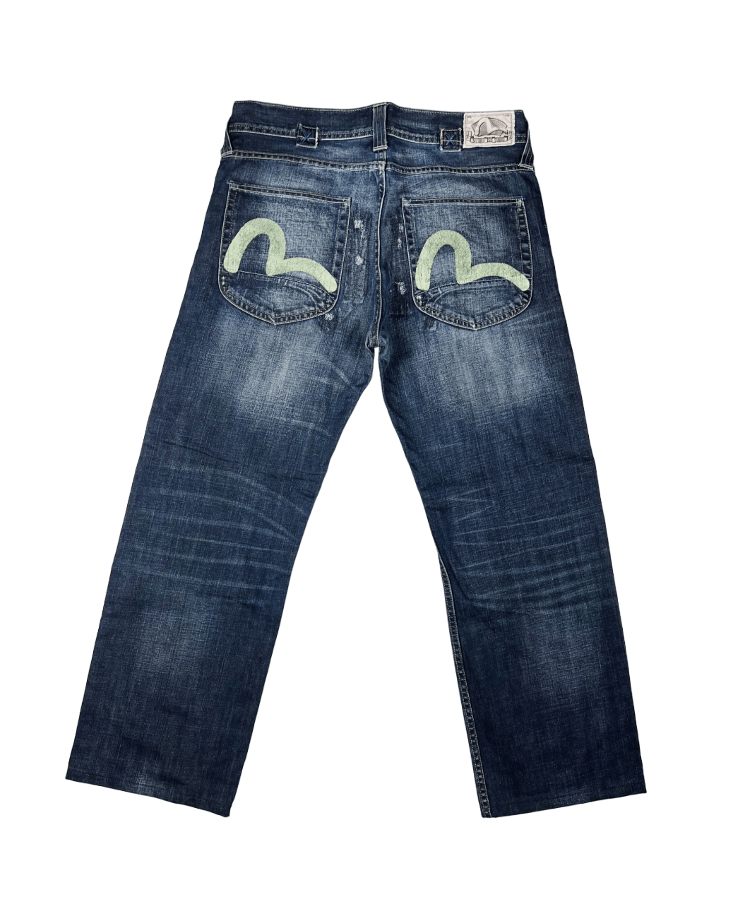 image of Evisu Puma Denim Jeans 34/34 in Navy, Men's