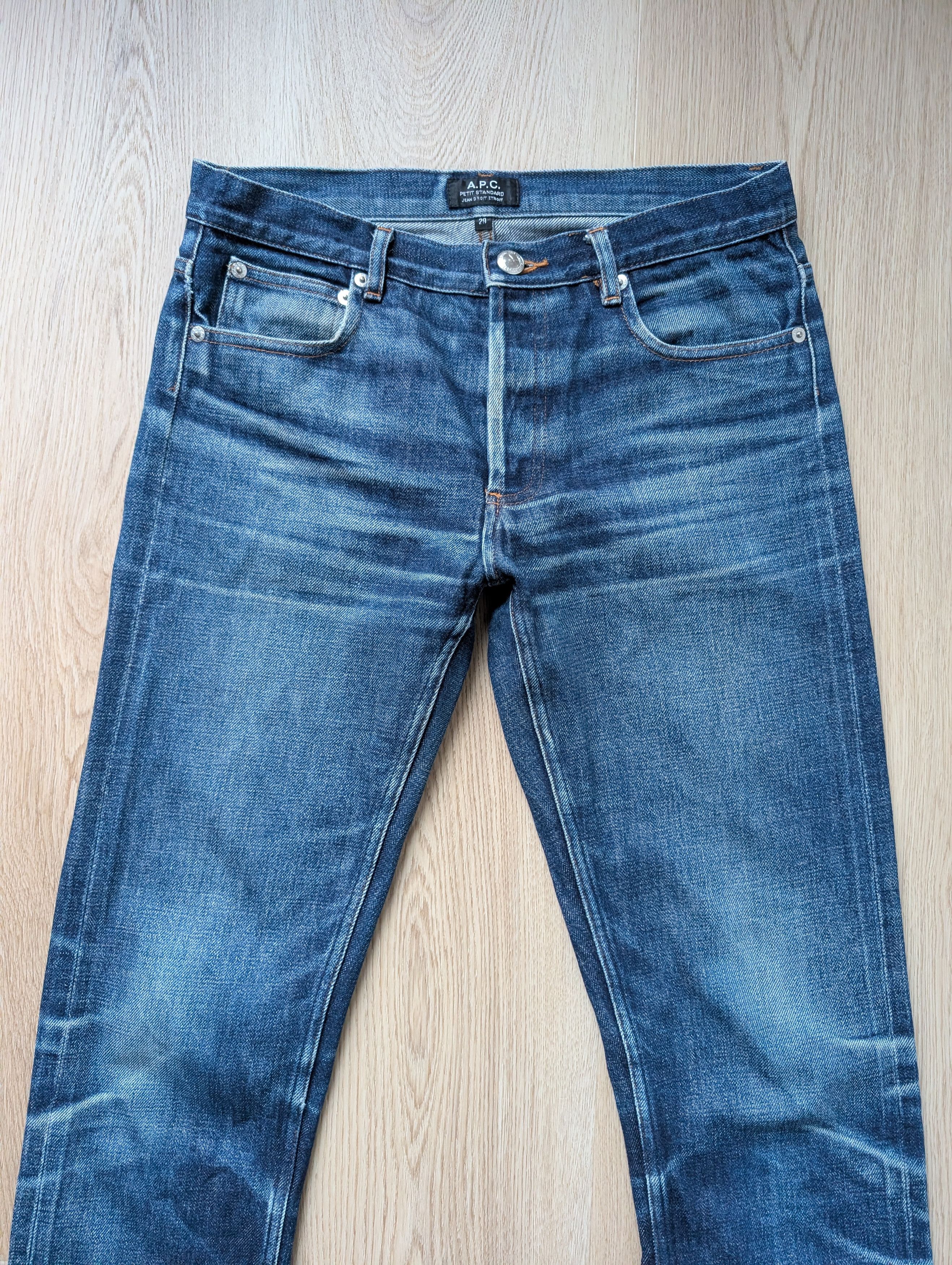 A.P.C. A.P.C. Standard Blue Jeans Selvedge Distressed Faded Size US 29 - 4 Thumbnail