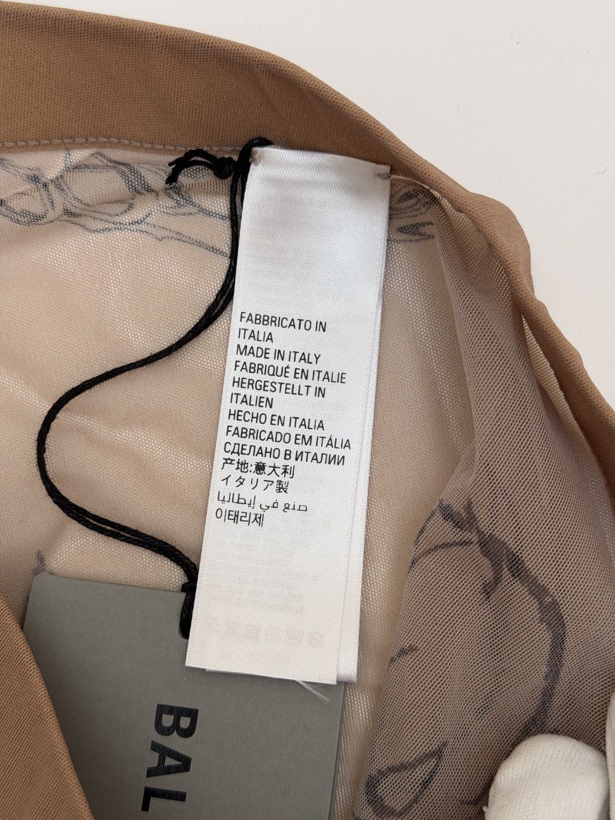 Balenciaga Balenciaga Mesh Tattoo Leggings Pants Beige Size 26" / US 2 / IT 38 - 9 Thumbnail