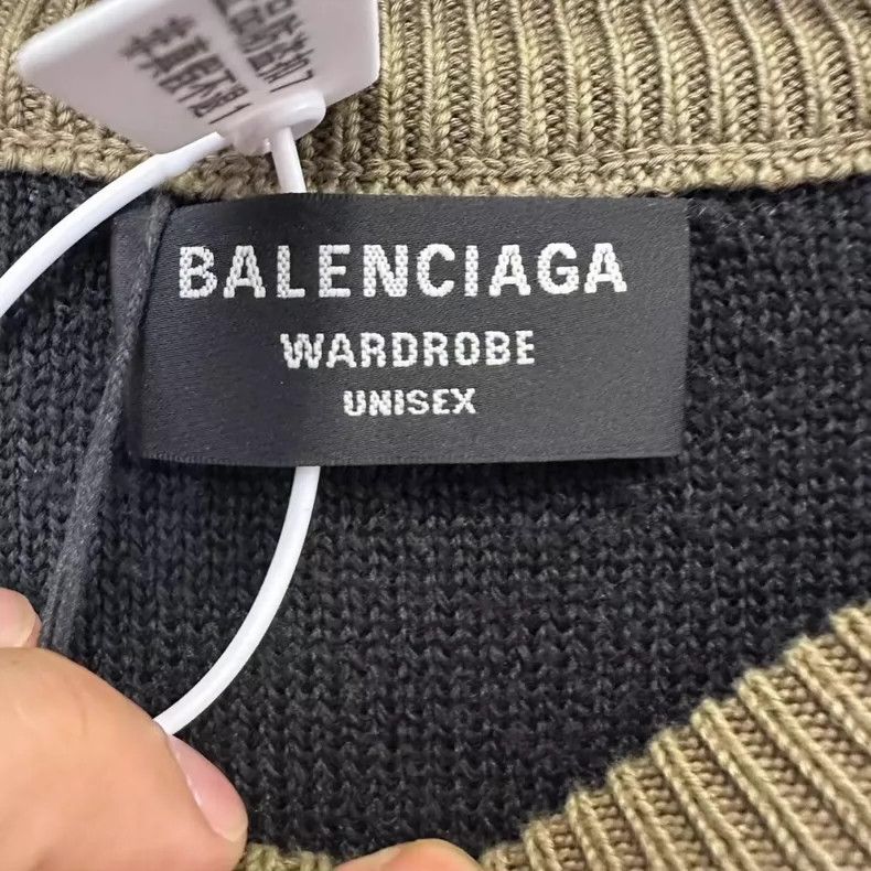 Balenciaga Balenciaga Bullet screen full printed logo knitted sweater Size US M / EU 48-50 / 2 - 2 Thumbnail