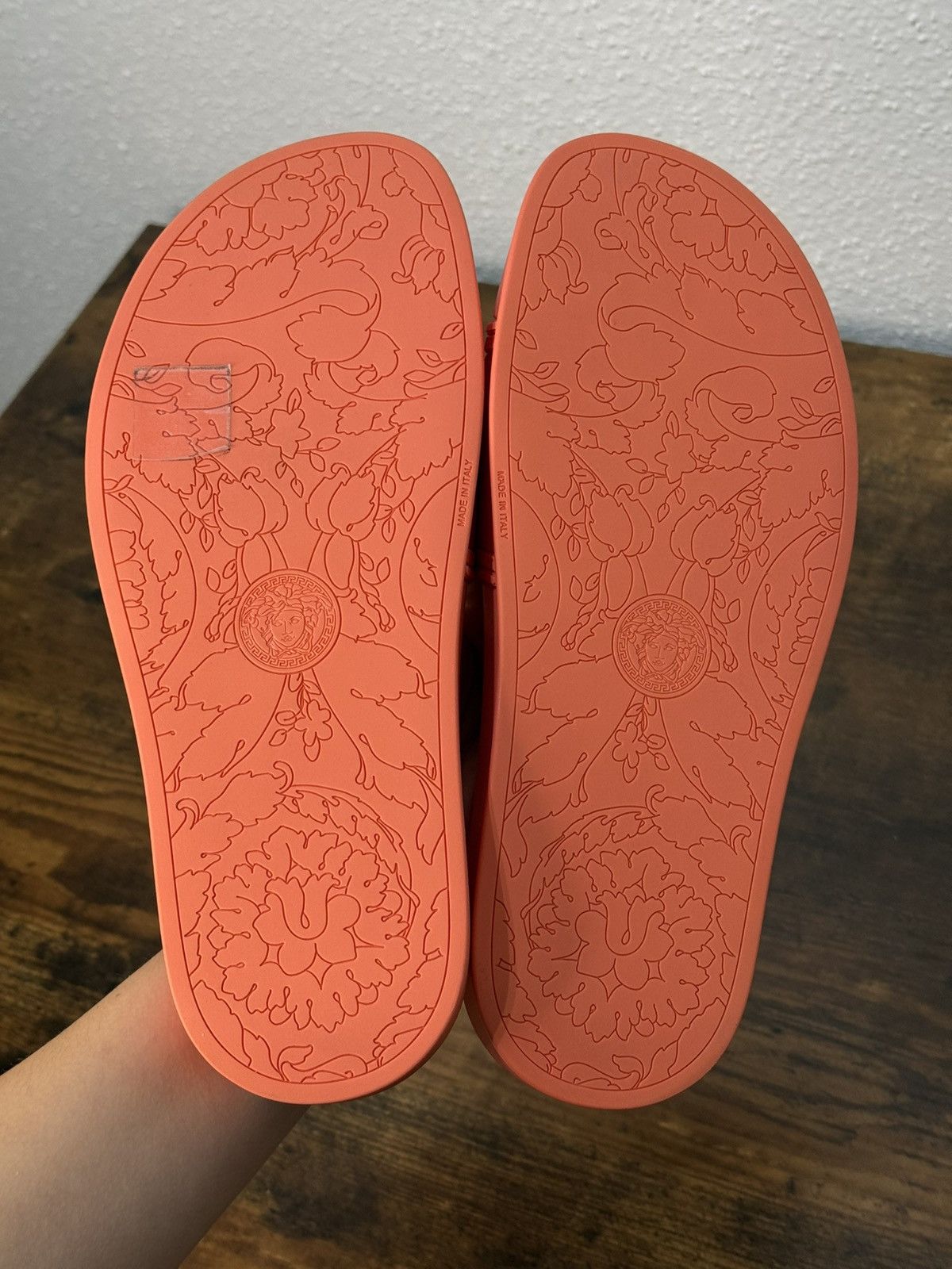 Versace Versace Pool Slides Coral size US 7.5 EU 38 Size US 7.5 / IT 37.5 - 4 Thumbnail