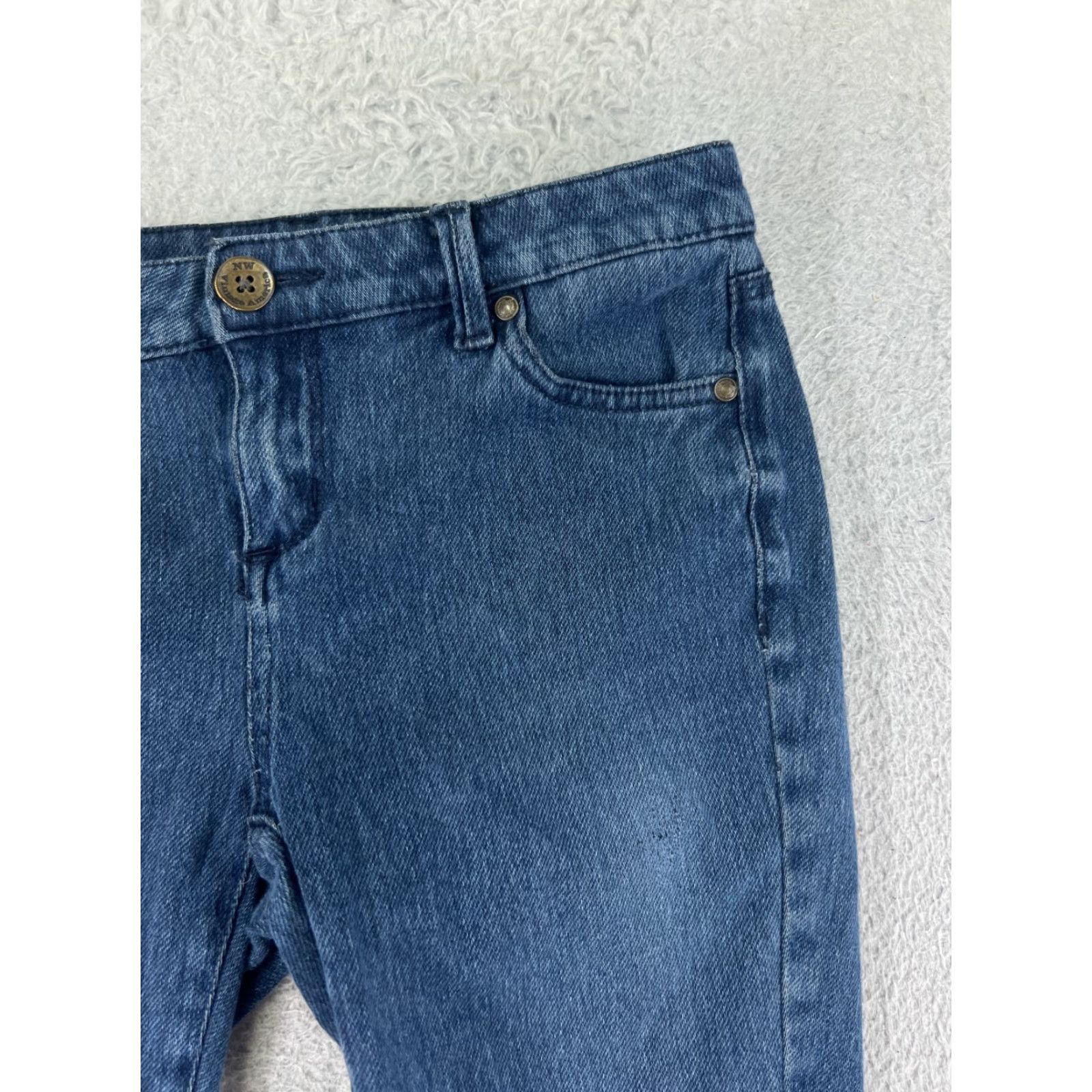 Nine West Nine West Jeans Womens 2 Blue Denim BoHo Cotton America Size 26" / US 2 / IT 38 - 7 Thumbnail