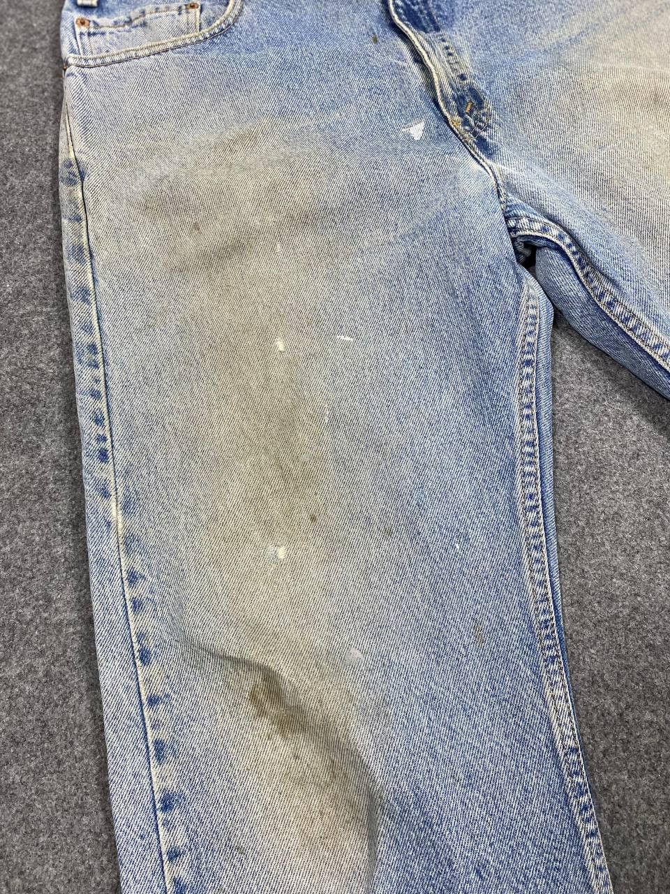 Levi's vintage levis 505 regular fit lightwash denim nice design Size US 38 / EU 54 - 8 Thumbnail