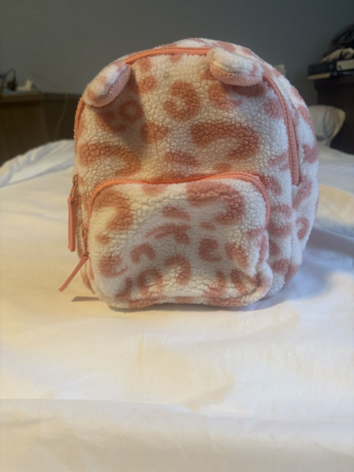 Other Animal Print Backpack with Ears Fleece AdjustableStrap Small Size ONE SIZE - 1 Thumbnail