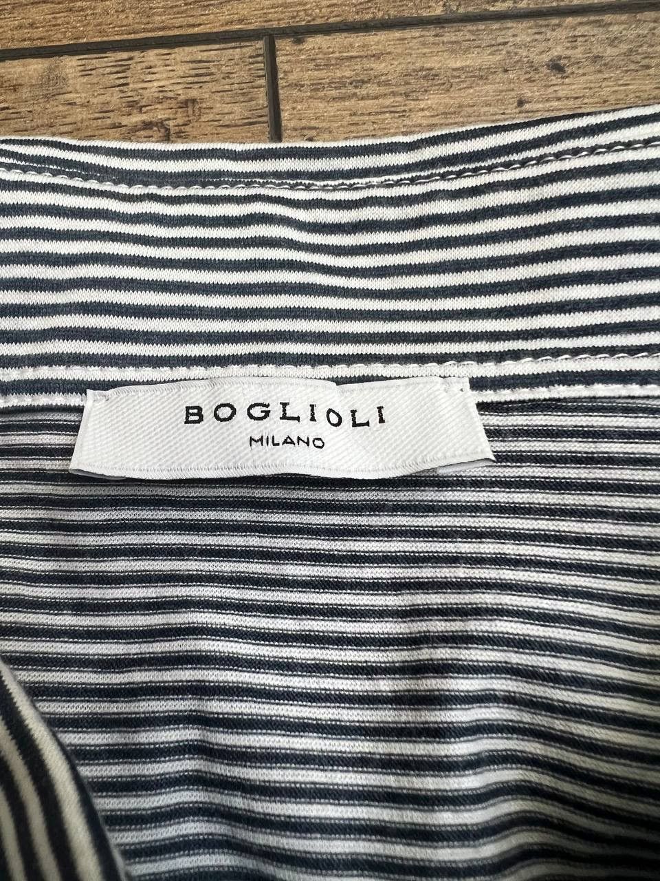 Boglioli Boglioli Striped Cotton Polo Size US XL / EU 56 / 4 - 4 Thumbnail
