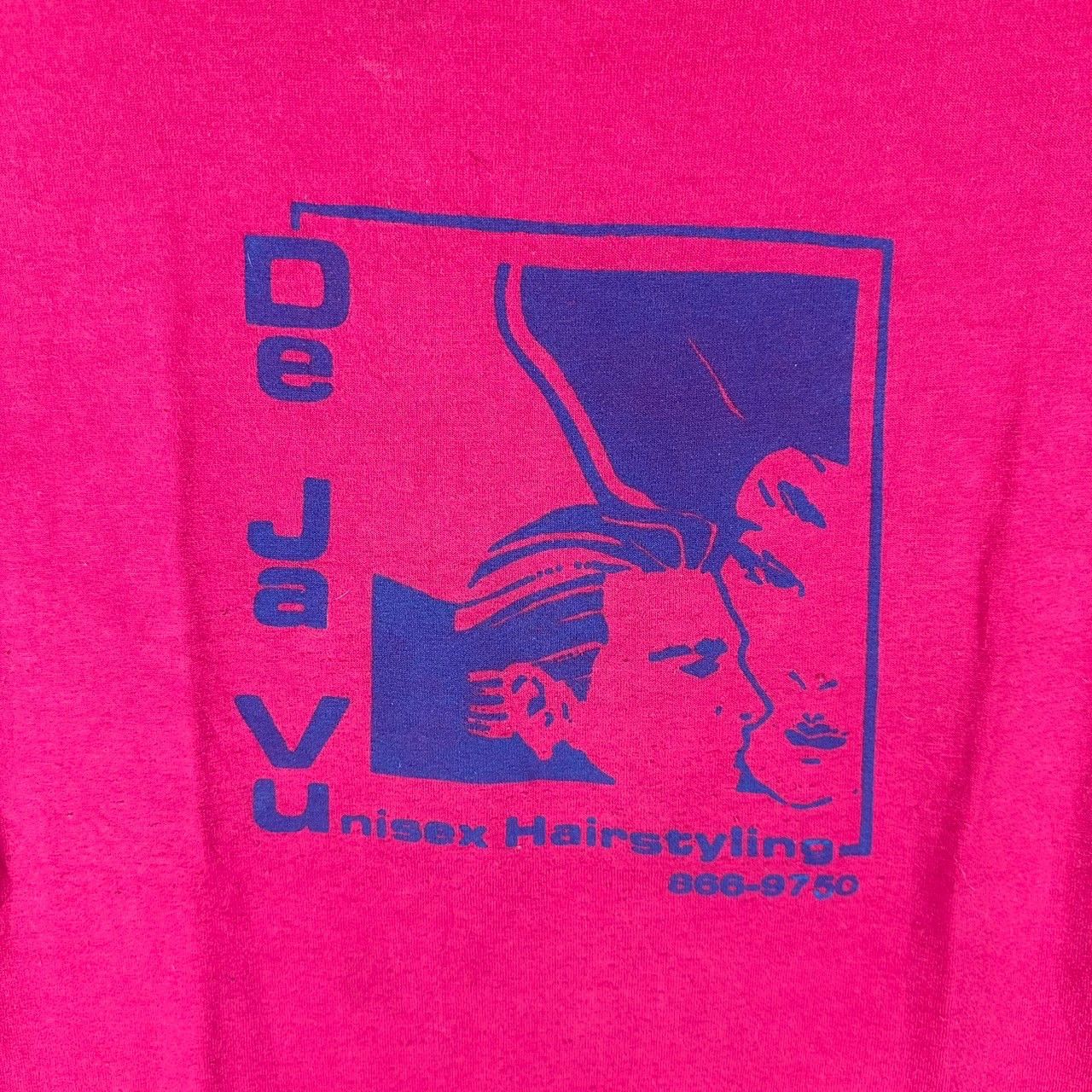 Vintage Vintage 80s De Ja Vu Unisex Hairstyling Promo T-Shirt Size US M / EU 48-50 / 2 - 2 Thumbnail