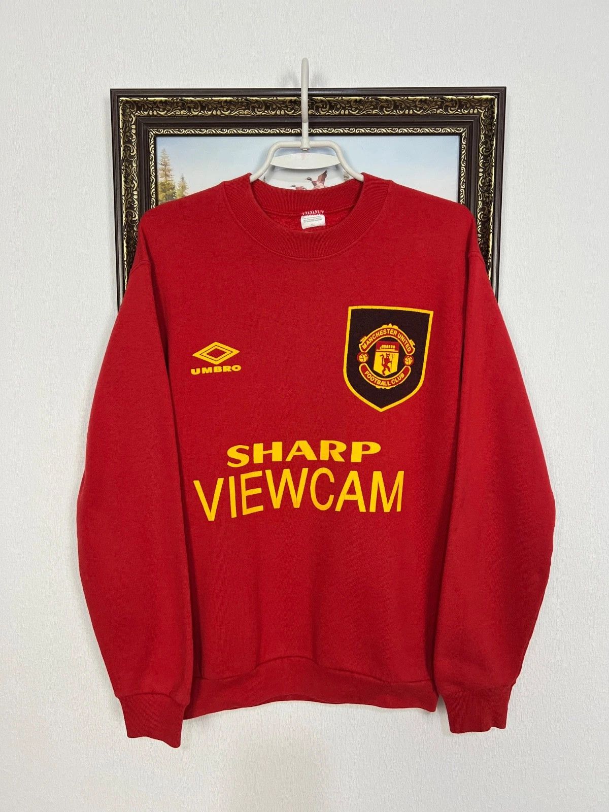 Vintage Vintage Manchester United Football Sweatshirt Crewneck Size US S / EU 44-46 / 1 - 1 Thumbnail