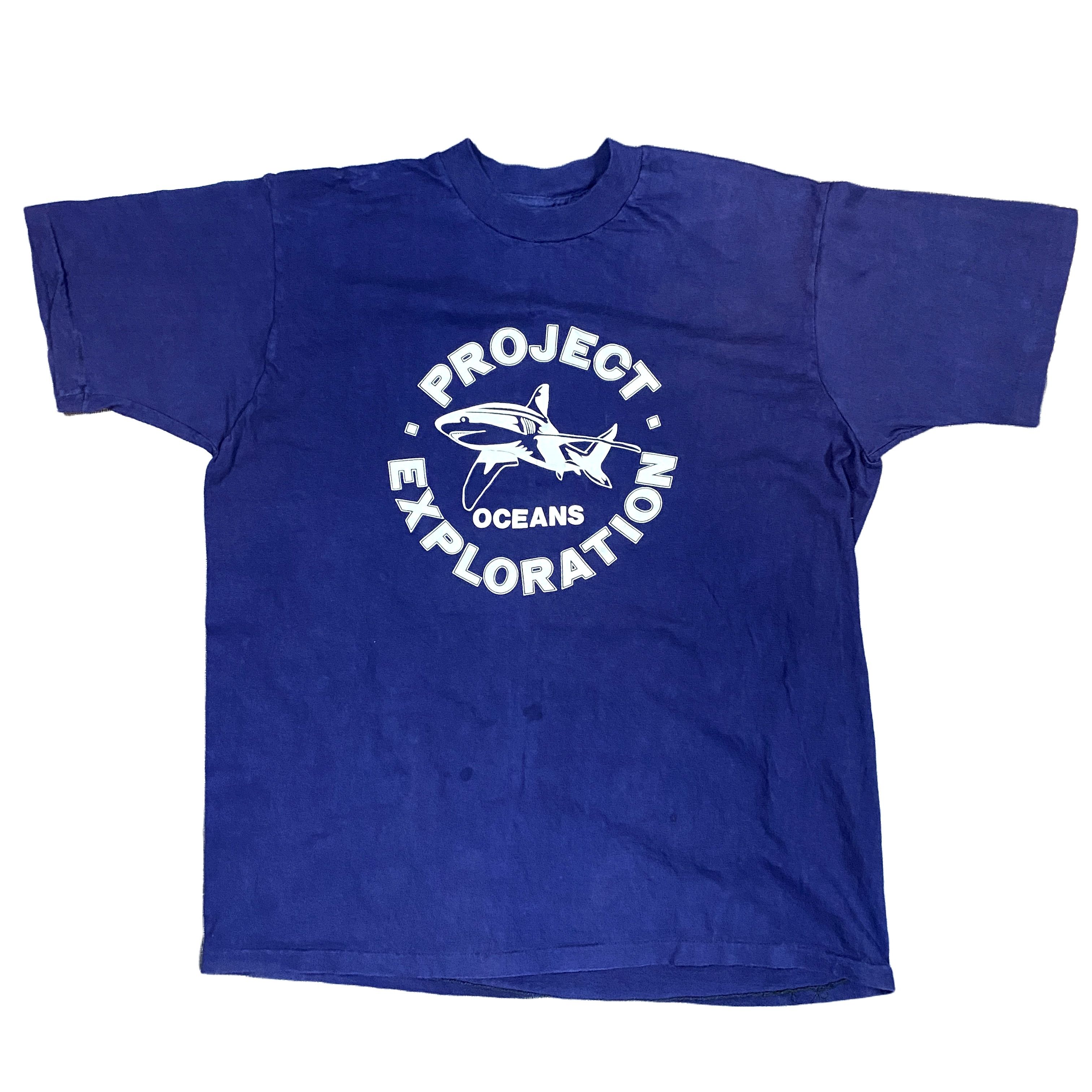 Vintage Vintage Single Stitch Project Oceans Shark Tee XL Size US XL / EU 56 / 4 - 2 Thumbnail
