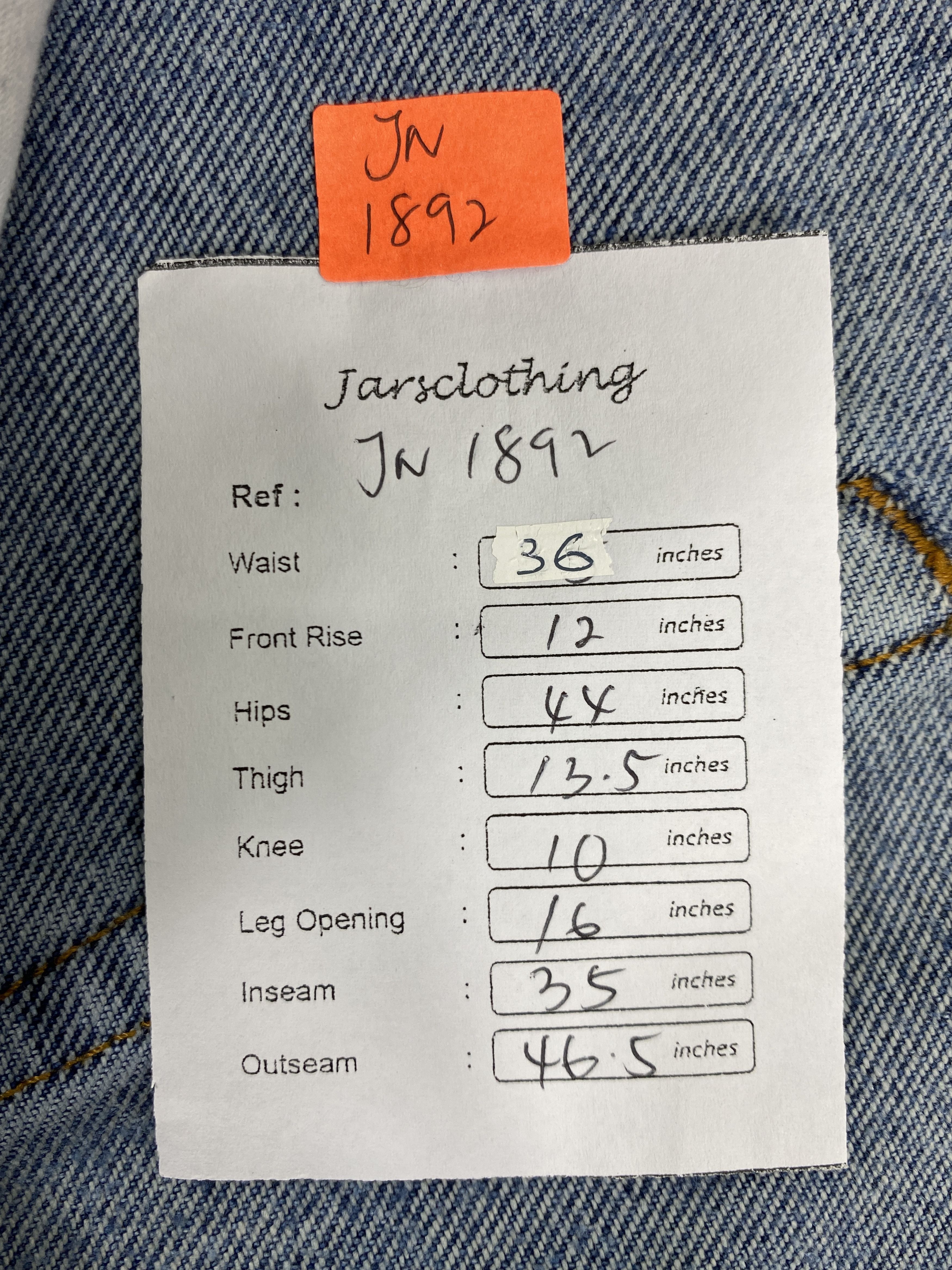 Levi's Blue Vintage Levi's 550 Jeans 36x35 Denim -JN1892 Size US 36 / EU 52 - 8 Thumbnail