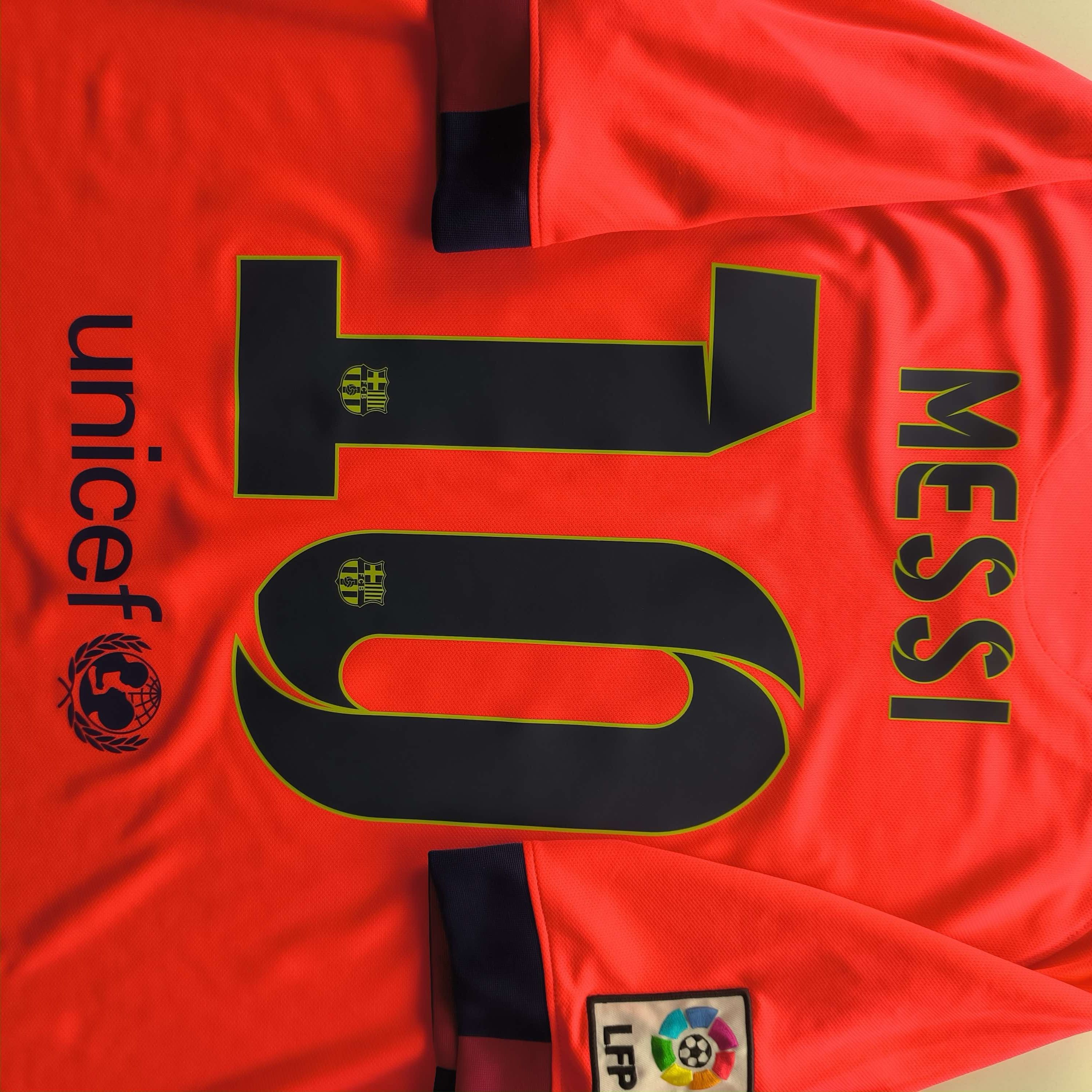 Nike FC Barcelona 2014-15 Nike away Messi football jersey size L Size US L / EU 52-54 / 3 - 9 Thumbnail