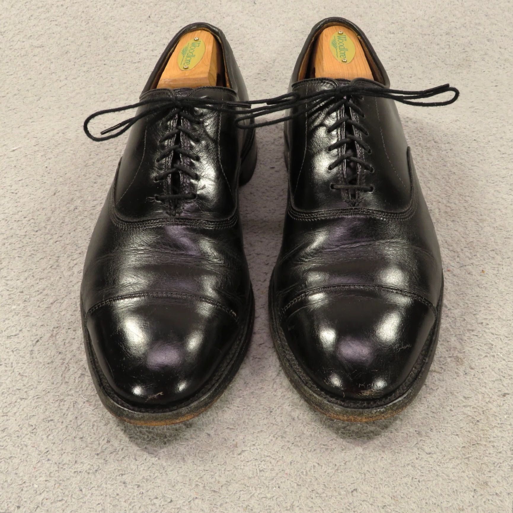 Allen Edmonds Allen Edmonds Fifth Avenue Shoes Mens 9.5 D Black Cap Toe Leather Oxford USA 5th Ave Shoes Mens 9.5 D Size ONE SIZE - 3 Thumbnail