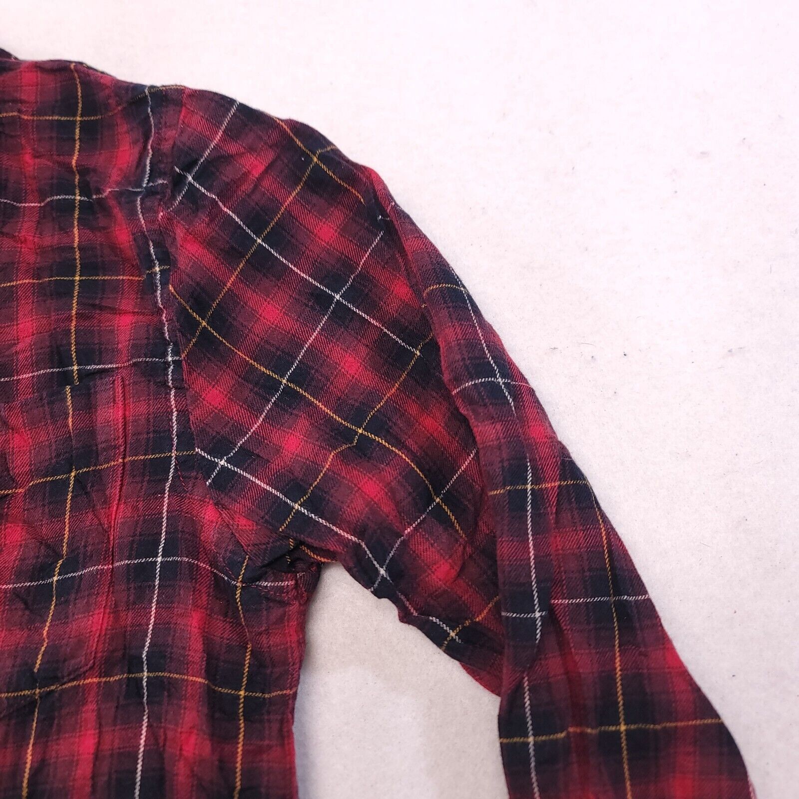 River Island River Island Tartan Flannel Shirt Mens Size Small Red Black Size US S / EU 44-46 / 1 - 5 Thumbnail