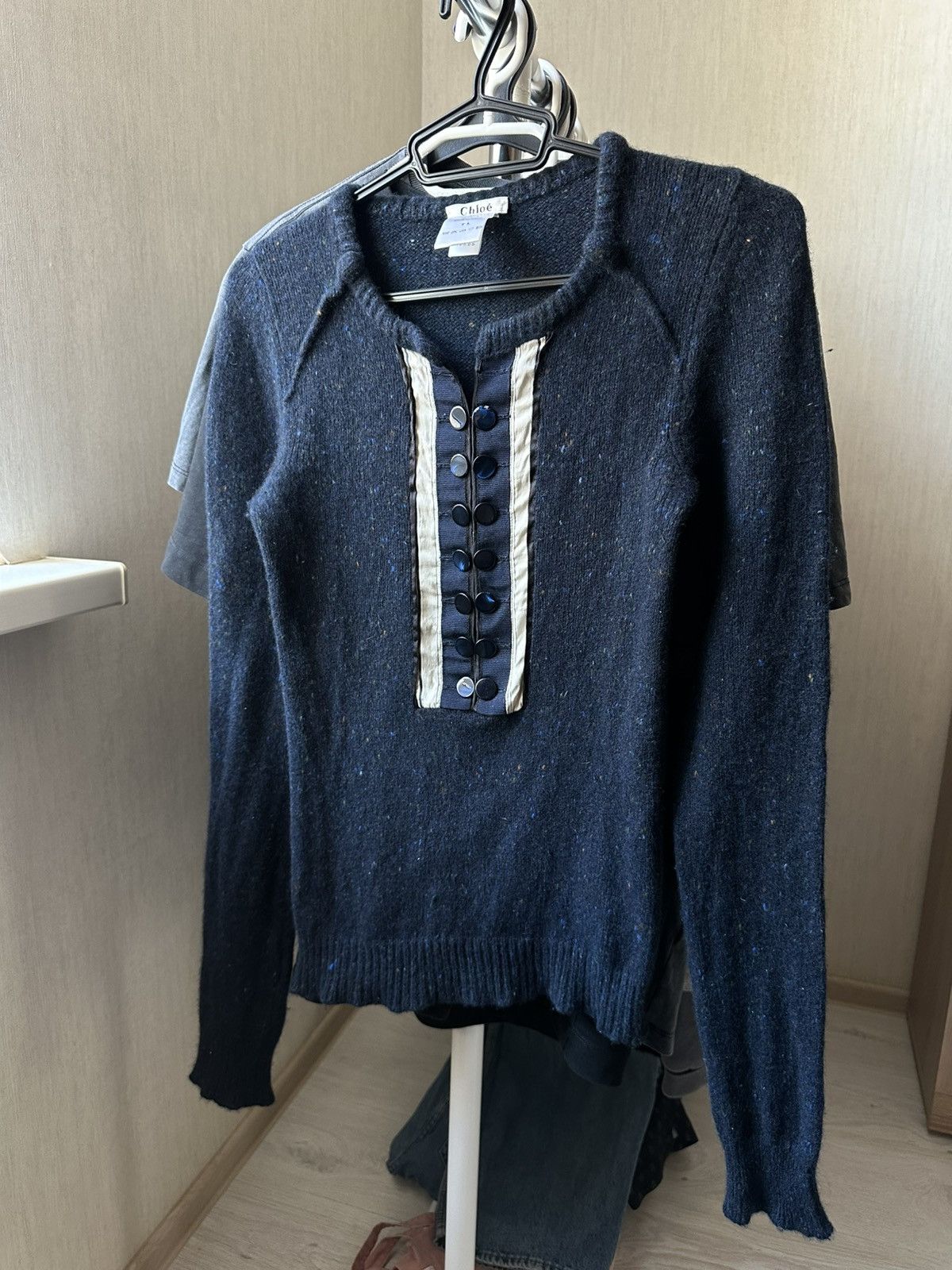 Chloe Chloe Wоmеns Wool Sweater Size L / US 10 / IT 46 - 1 Thumbnail