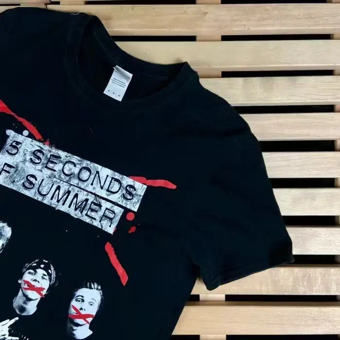 Band Tees Mens Vintage T Shirt 5 Seconds Of Summer Size M Size US M / EU 48-50 / 2 - 2 Thumbnail