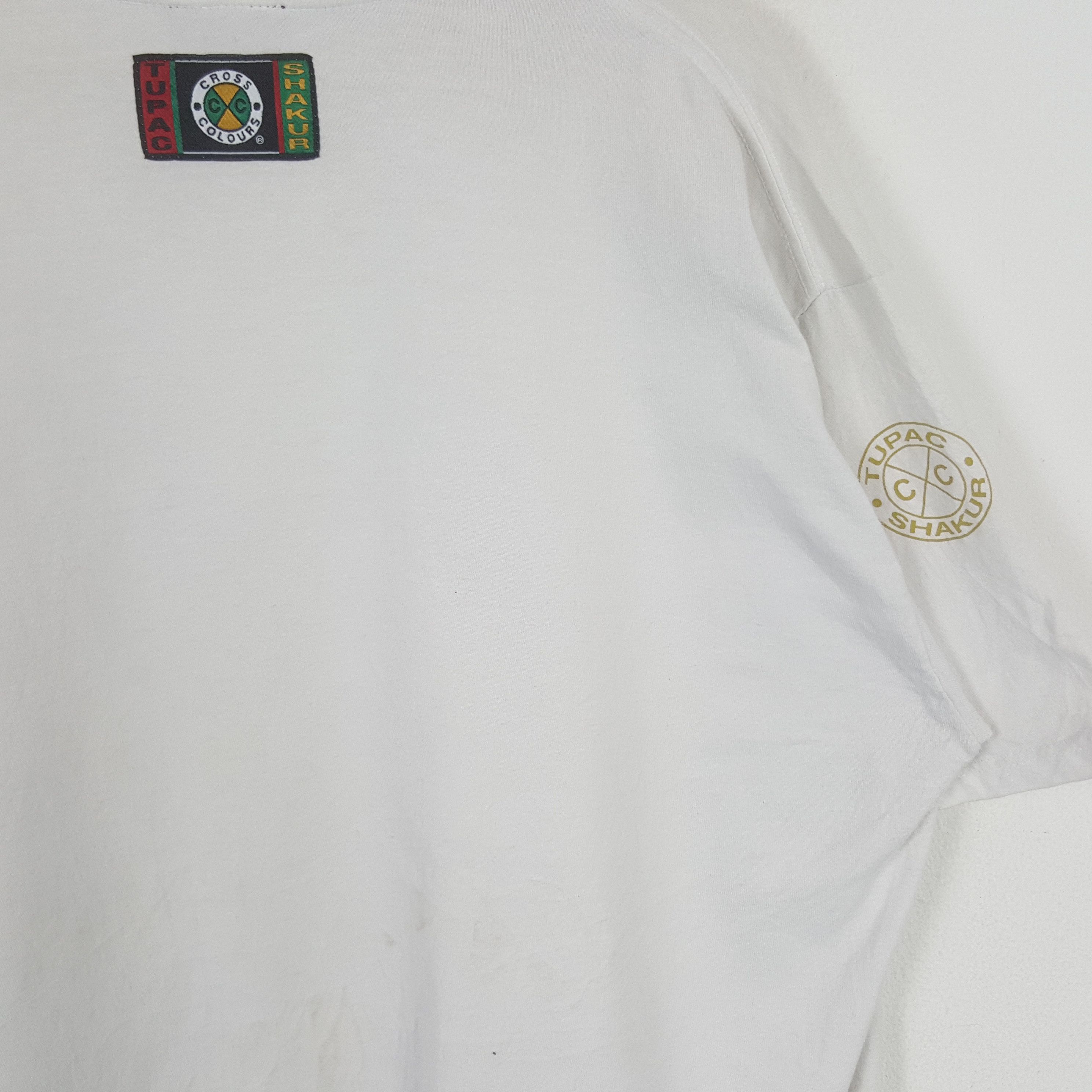 Band Tees × Vintage Vintage TUPAC SHAKUR American Rapper T-shirt Size US XL / EU 56 / 4 - 4 Thumbnail