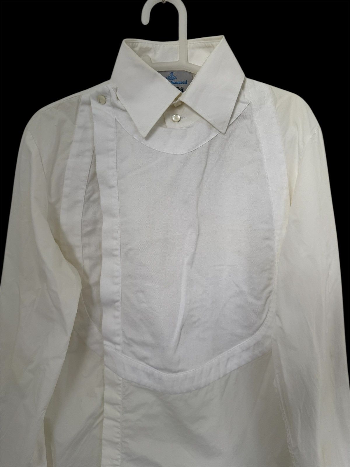 Vivienne Westwood VIVIENNE WESTWOOD MAN ASYMETRIC SHIRT WHITE MADE IN ITALY Size US M / EU 48-50 / 2 - 2 Thumbnail