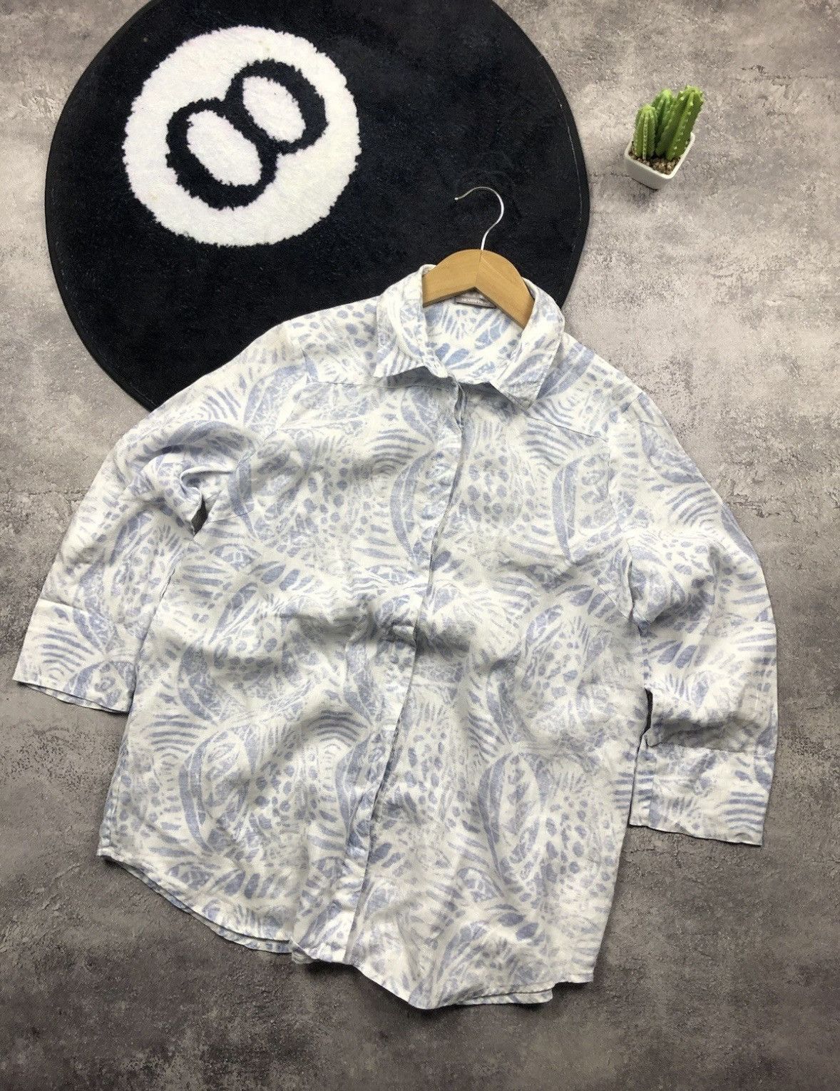 Other HEMISPHERE Vintage Linen Shirt Button Up Streetwear Y2k Size S / US 4 / IT 40 - 1 Thumbnail