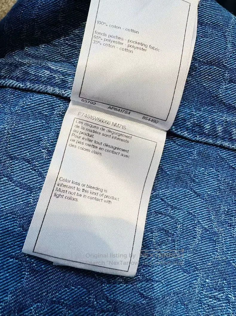 Chanel Chanel 23P blue full-print camelia denim long-sleeved long Size XXS / US 00 / IT 34 - 7 Thumbnail