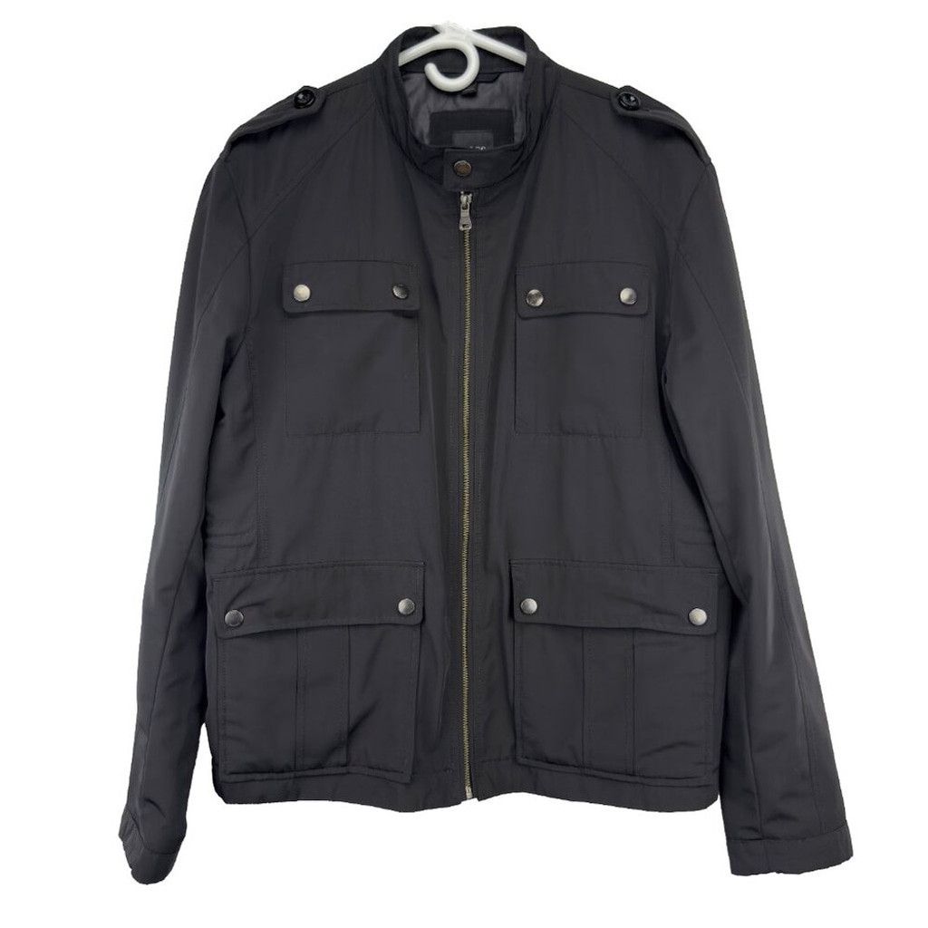 Other HUGO BOSS Jacket Black Bomber Zip Up Jacket Coat 44 / EU 54 Size US L / EU 52-54 / 3 - 2 Thumbnail
