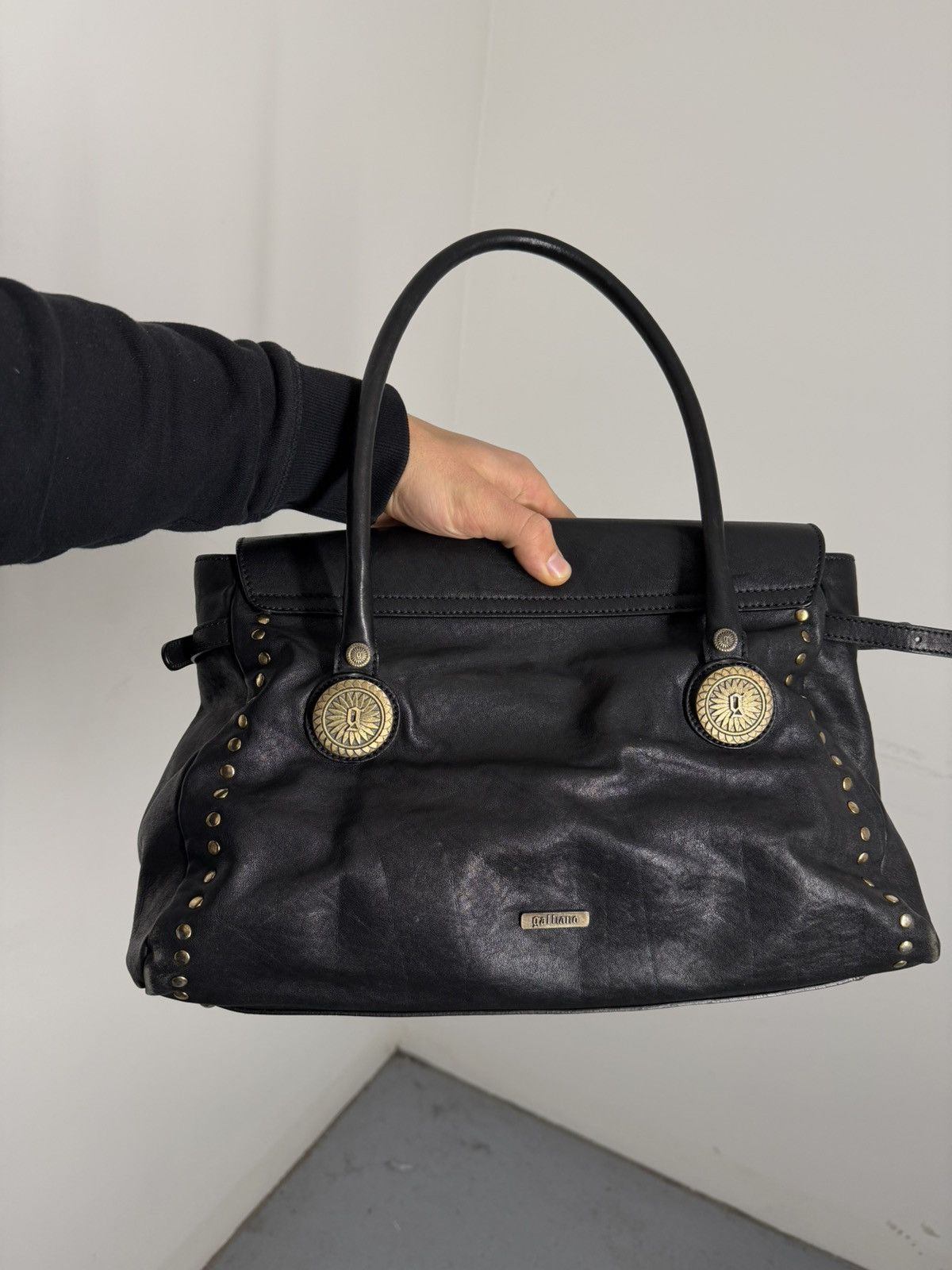 John Galliano Vintage 00s John Galliano Pony Hair Leather Handbag Size ONE SIZE - 3 Thumbnail