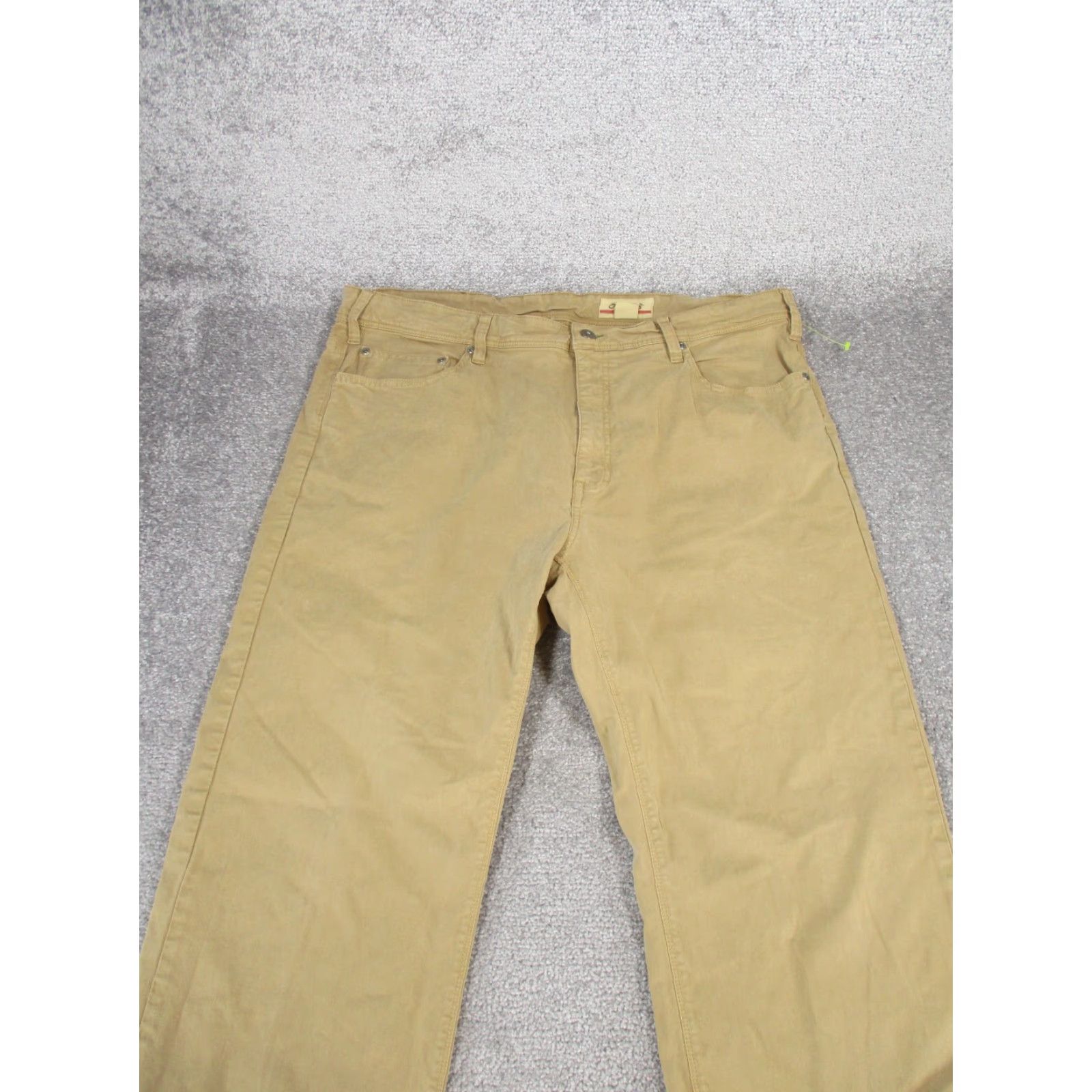 Orvis Orvis Mens Chino Pants 40x30 Khaki Cotton Flat Front Beige 90s Preppy Natural Mens Regular Chino Pants Size US 40 / EU 56 - 2 Thumbnail