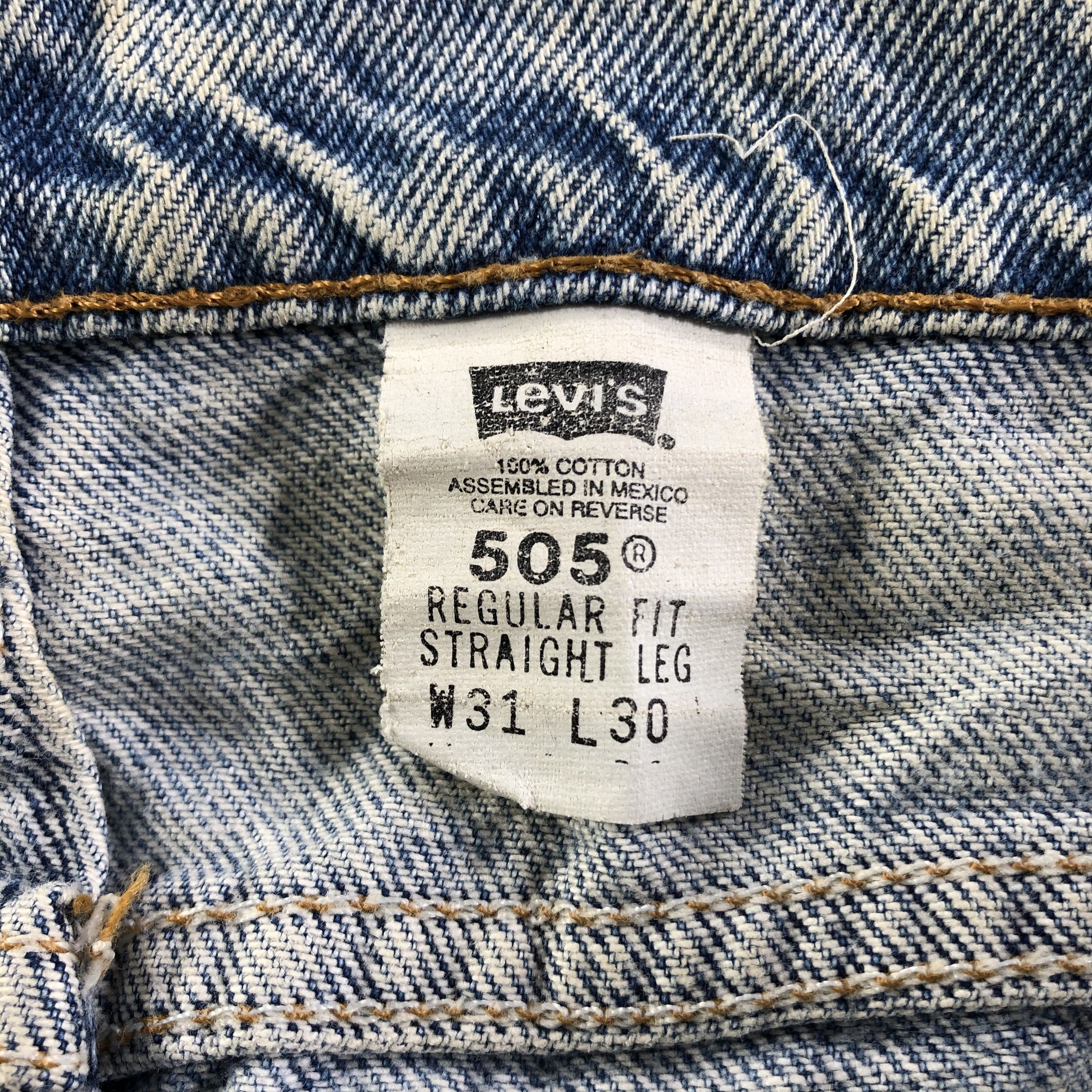Levi's × Vintage Vintage Light Wash Levis 505 Skirt-J3737 Size 31" - 11 Thumbnail