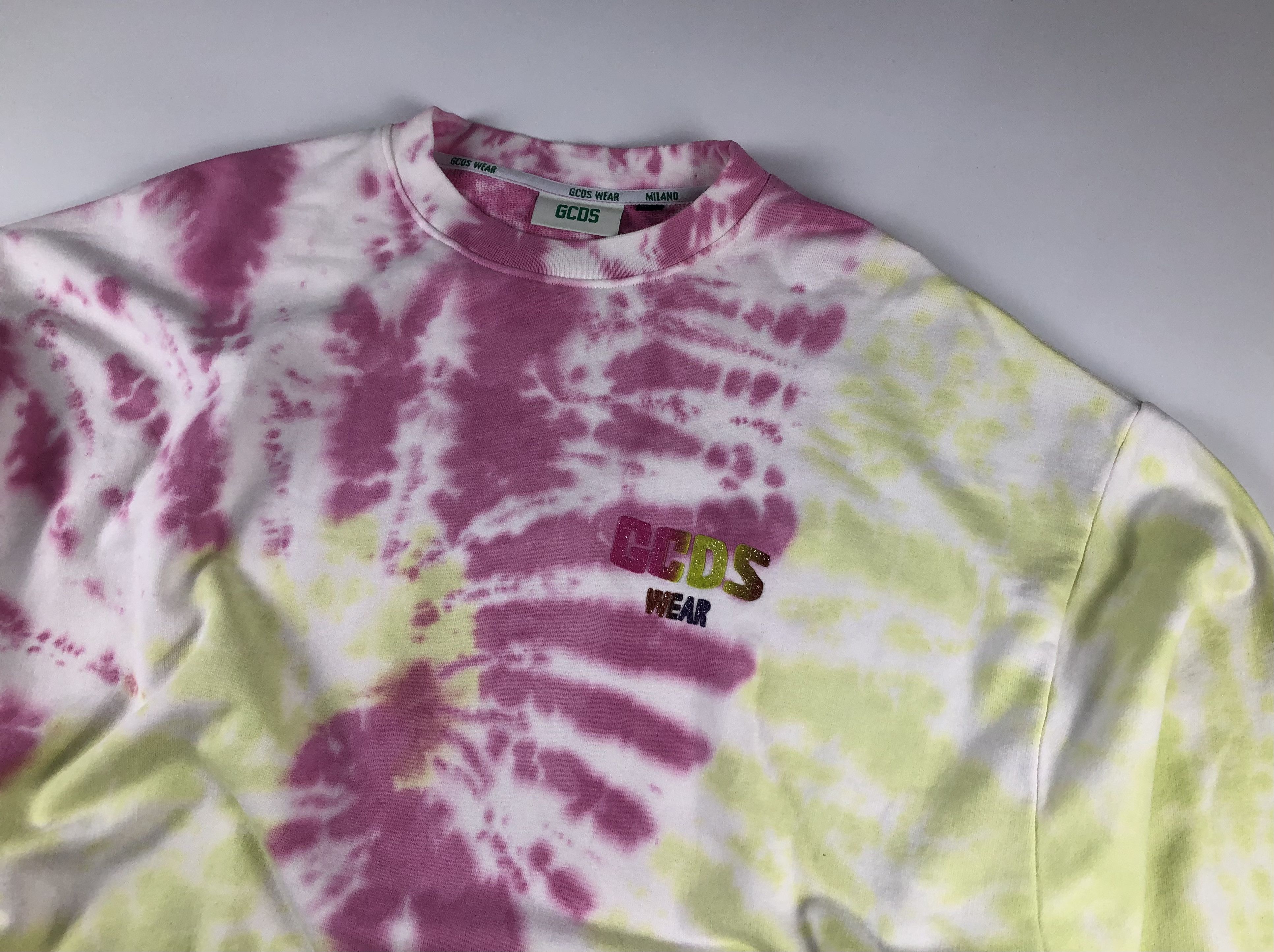GCDS GCDS Wear Milano Tie-Dye Logo Sweatshirt Size US M / EU 48-50 / 2 - 4 Thumbnail