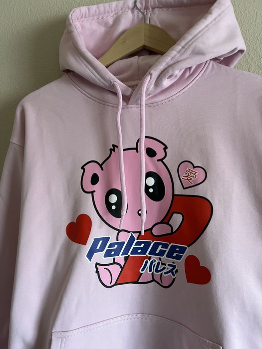 Palace pink hot sale hoodie