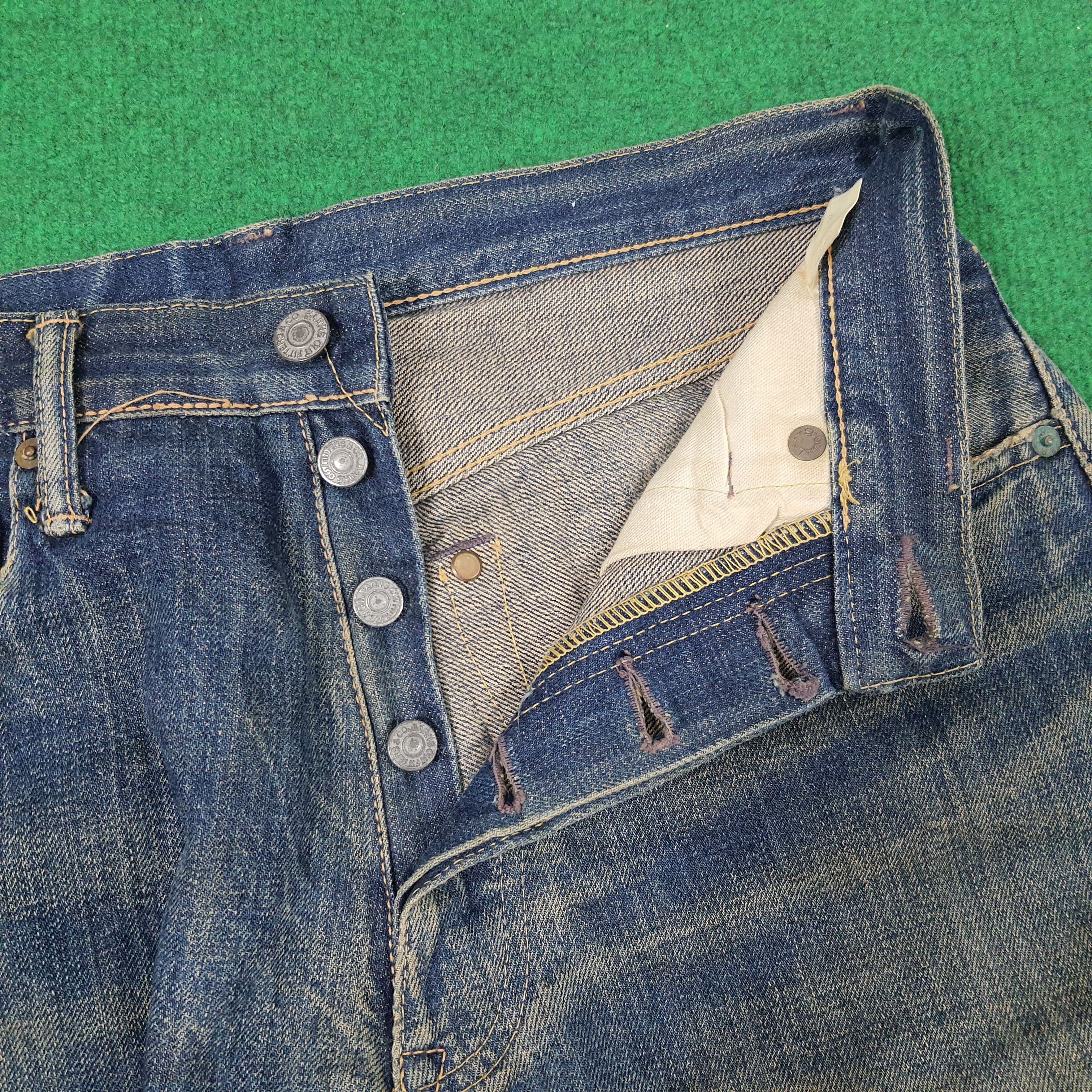 BARNS OUTFITTERS × Japanese Brand × Vintage Vintage Barns Outfitters Selvedge Repaired Jeans Size US 28 / EU 44 - 6 Thumbnail