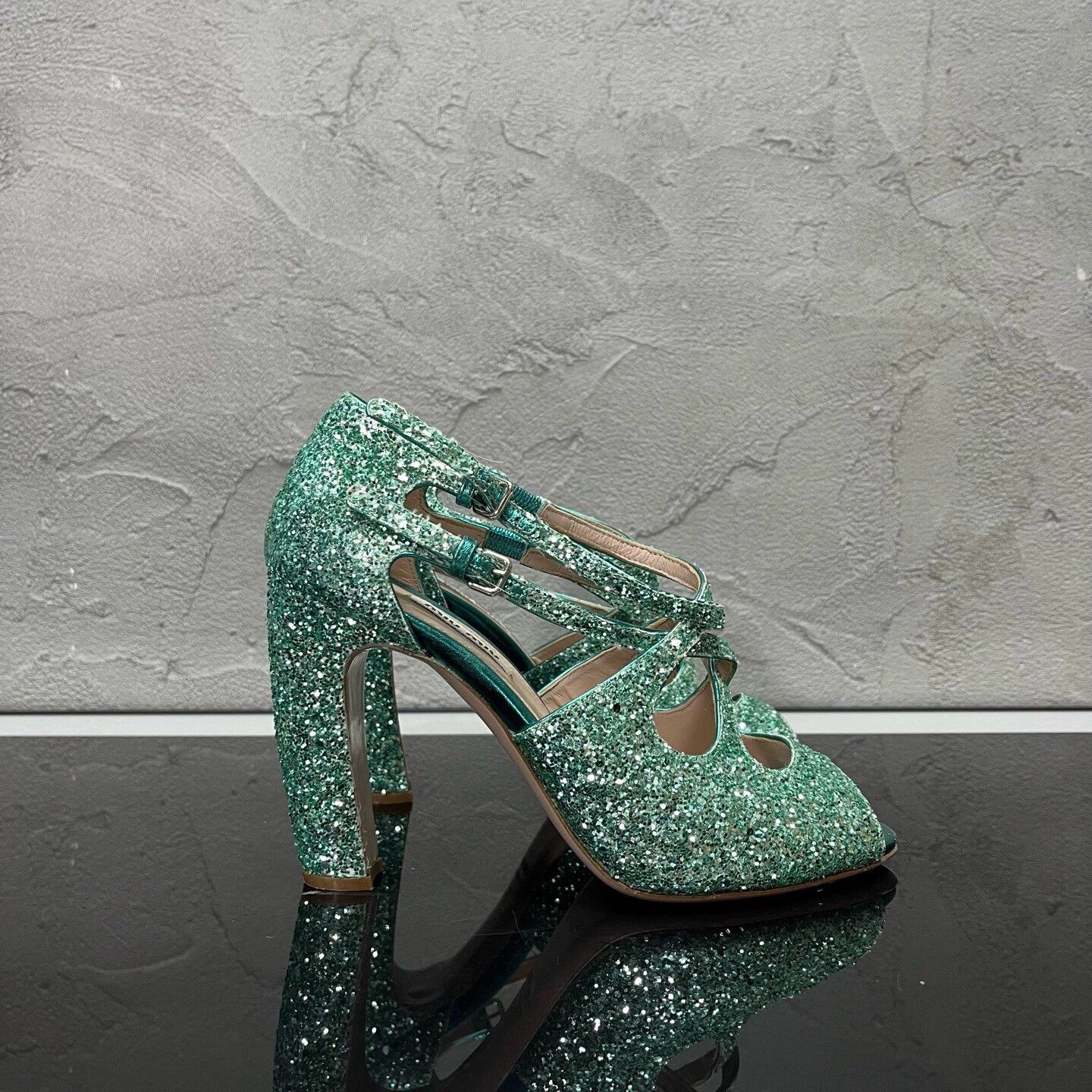 Miu Miu MIUMIU Sequin Heels 37 98 New Size US 6 / IT 36 - 4 Thumbnail