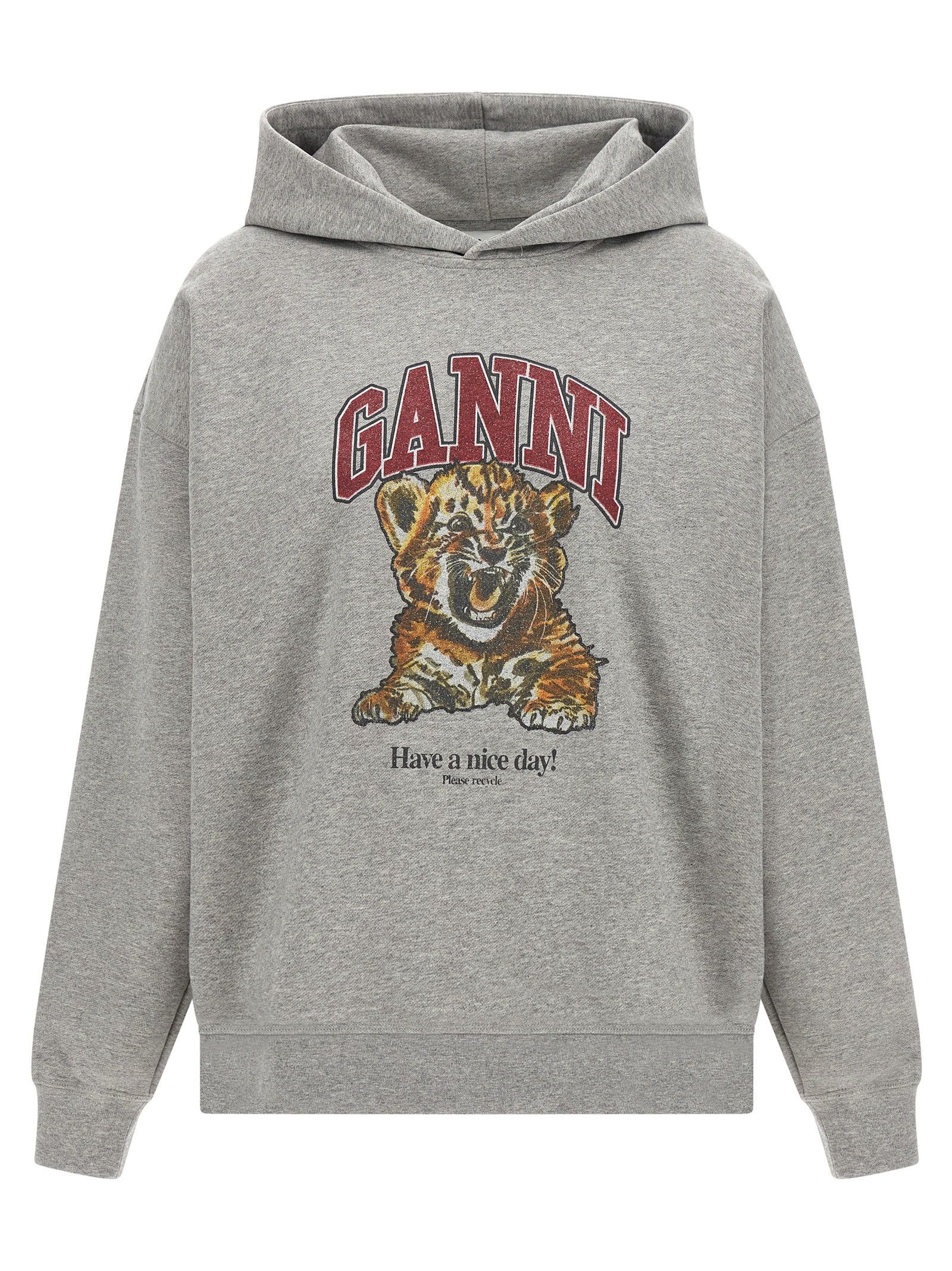 Ganni 'Grey Tiger' Hoodie Size M / US 6-8 / IT 42-44 - 1 Thumbnail