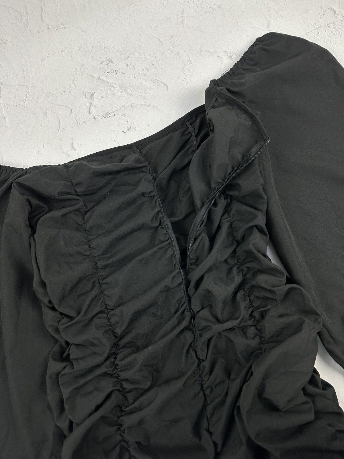Japanese Brand × Vintage Vintage Parachute Sleeve Black Blouse Size XL / US 12-14 / IT 48-50 - 8 Thumbnail