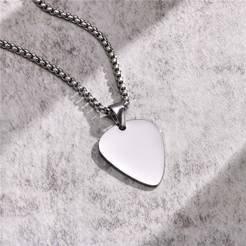 Jewelry Unique Guitar Pick Necklace Size ONE SIZE - 4 Thumbnail