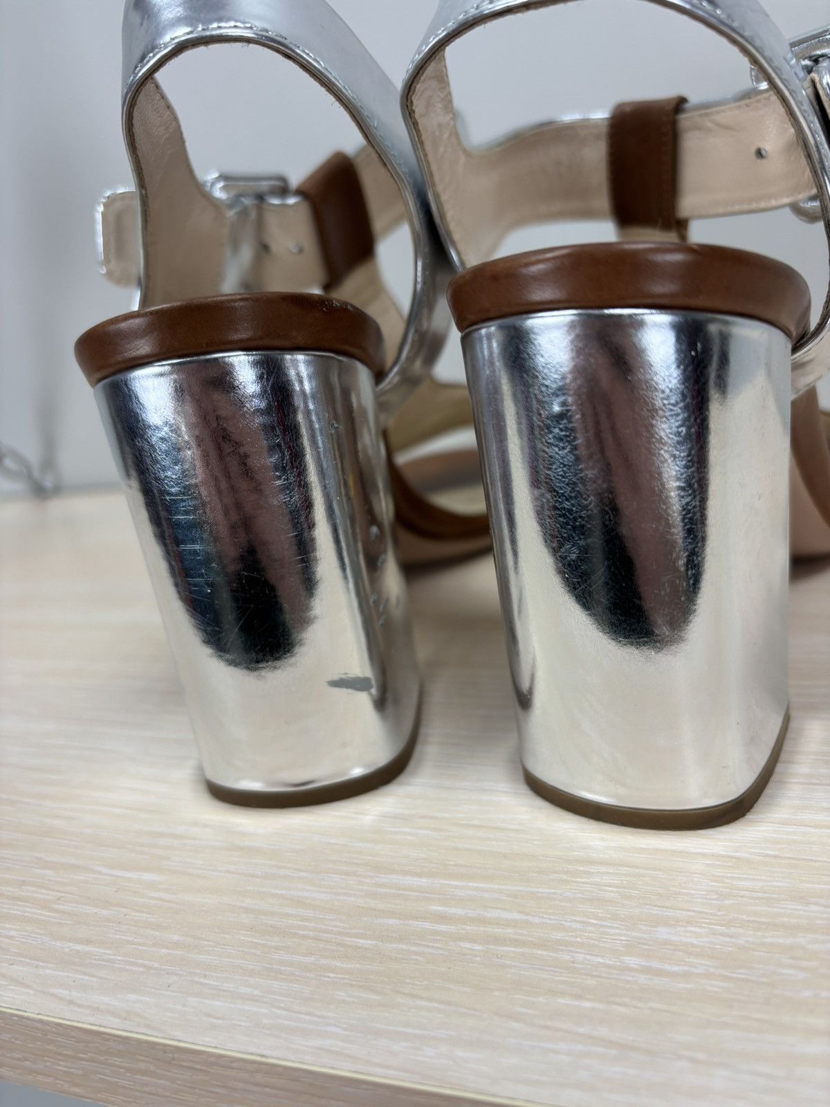 Prada Womens heels Prada Size 36 1/2 Color Brown Size US 6.5 / IT 36.5 - 7 Thumbnail